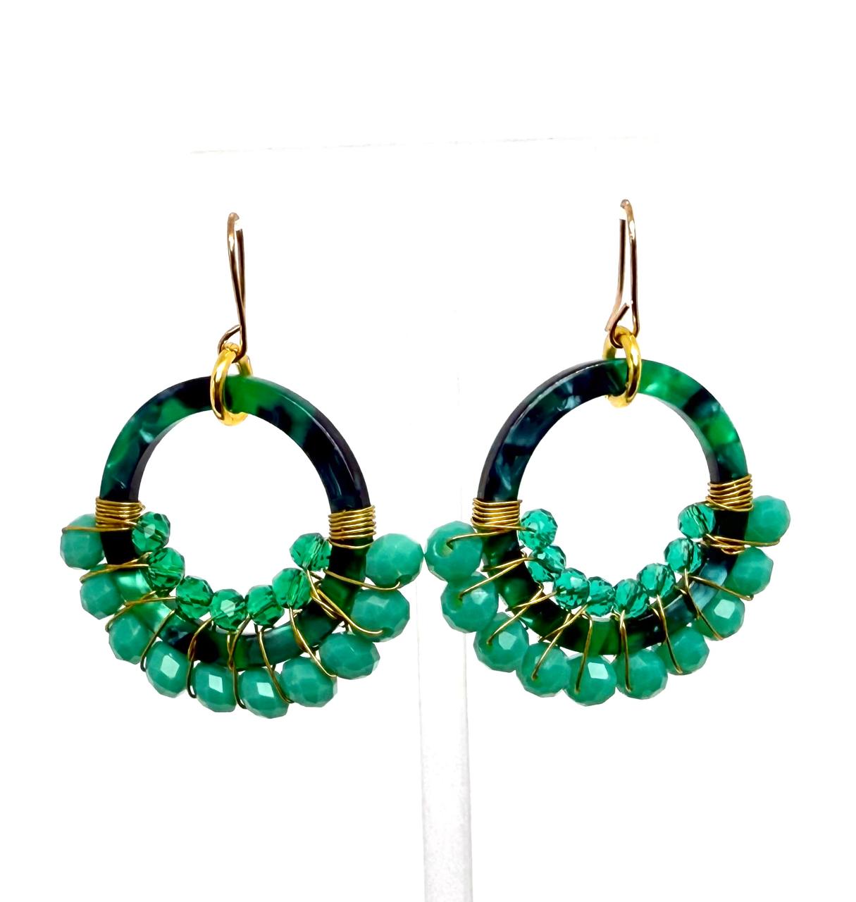 Acrylic Hoop Earrings (Small)