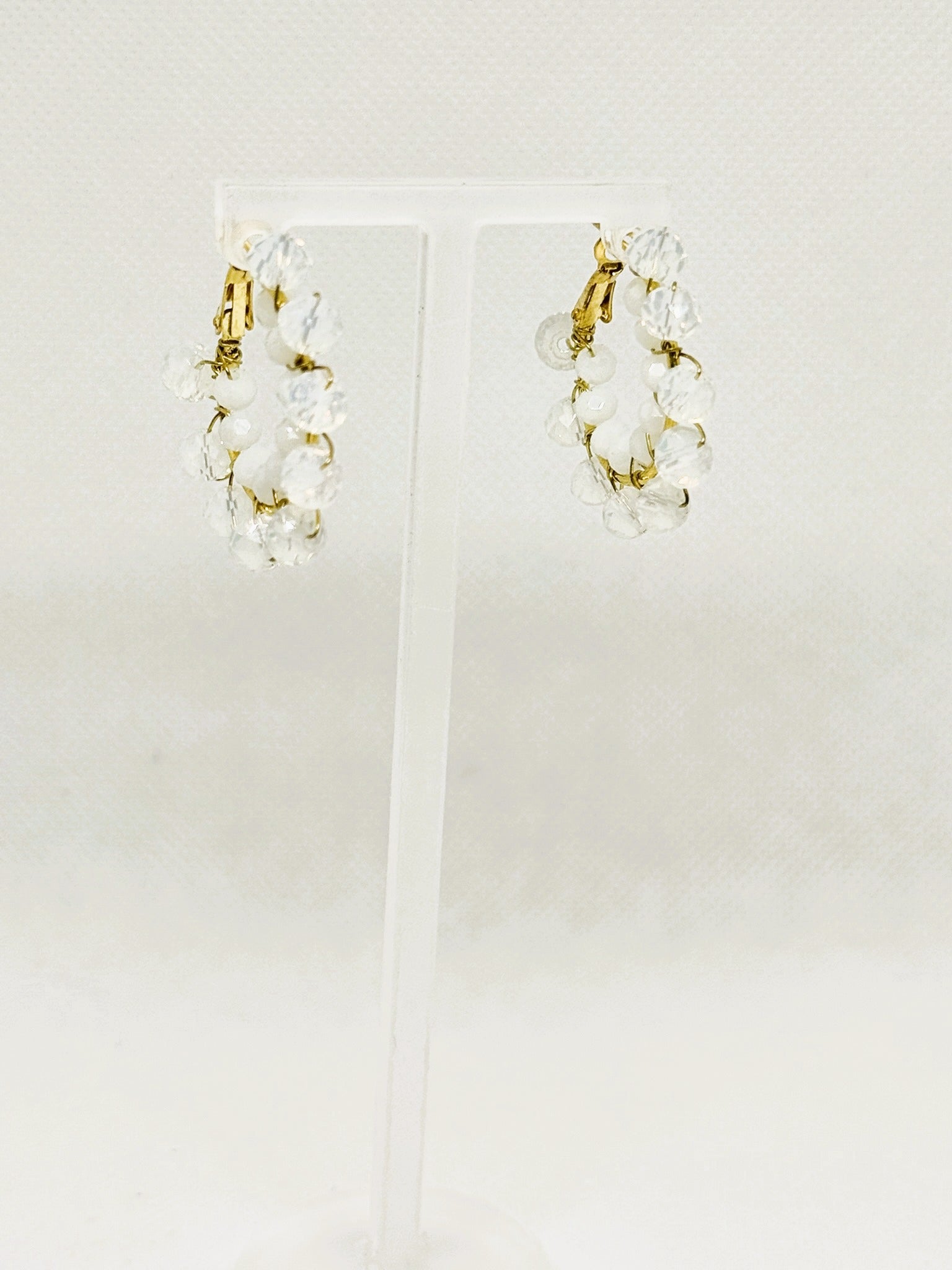 Baby Bomb Beaded Hoops (medium)