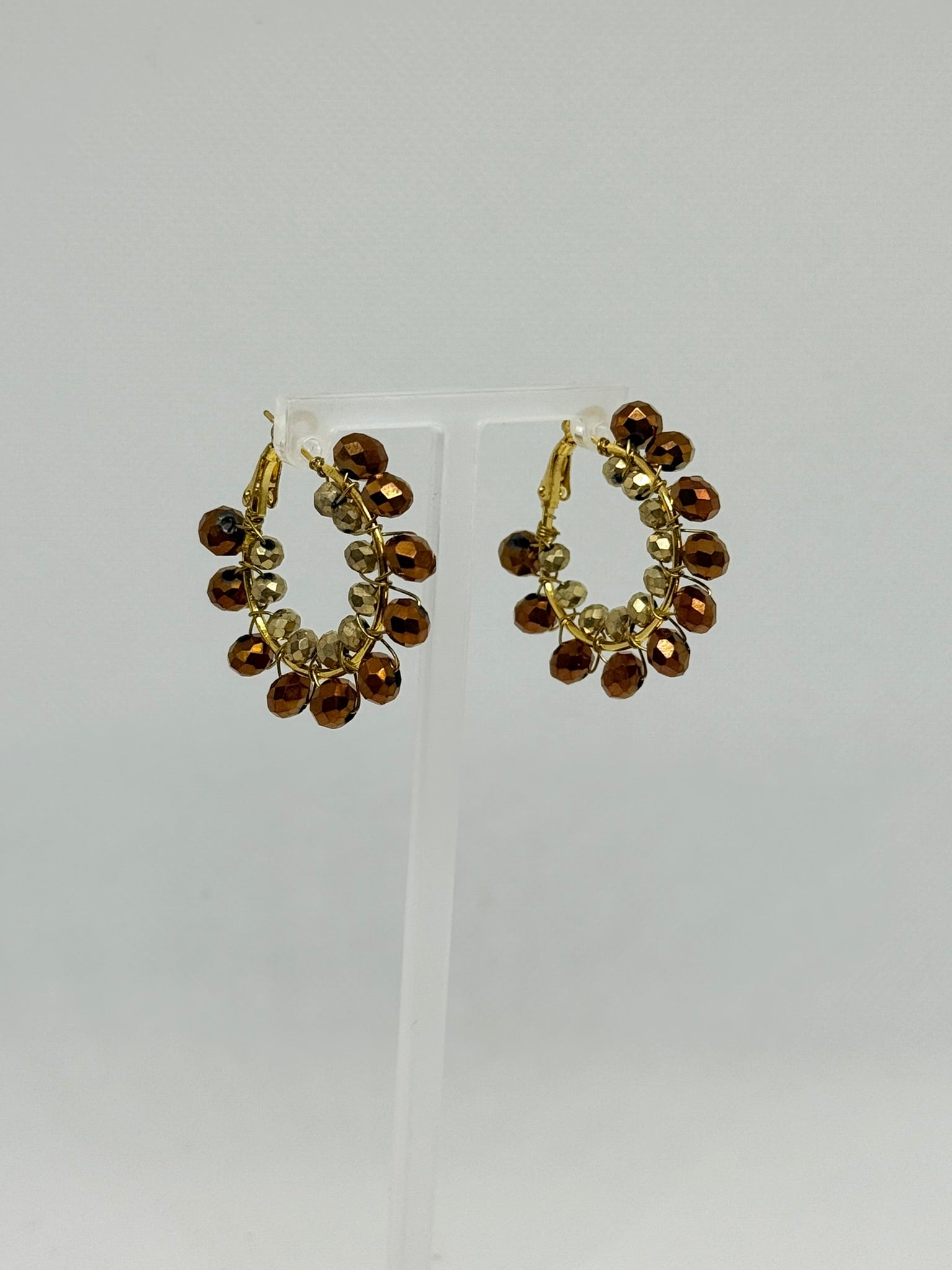 Baby Bomb Beaded Hoops (medium)