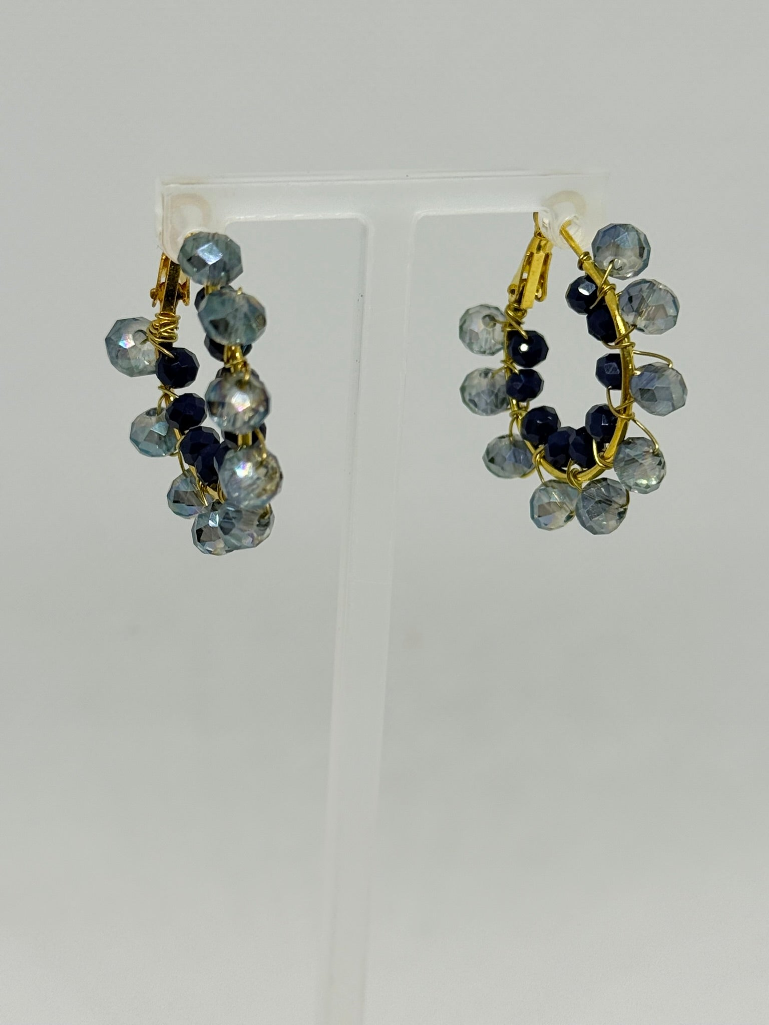 Baby Bomb Beaded Hoops (medium)