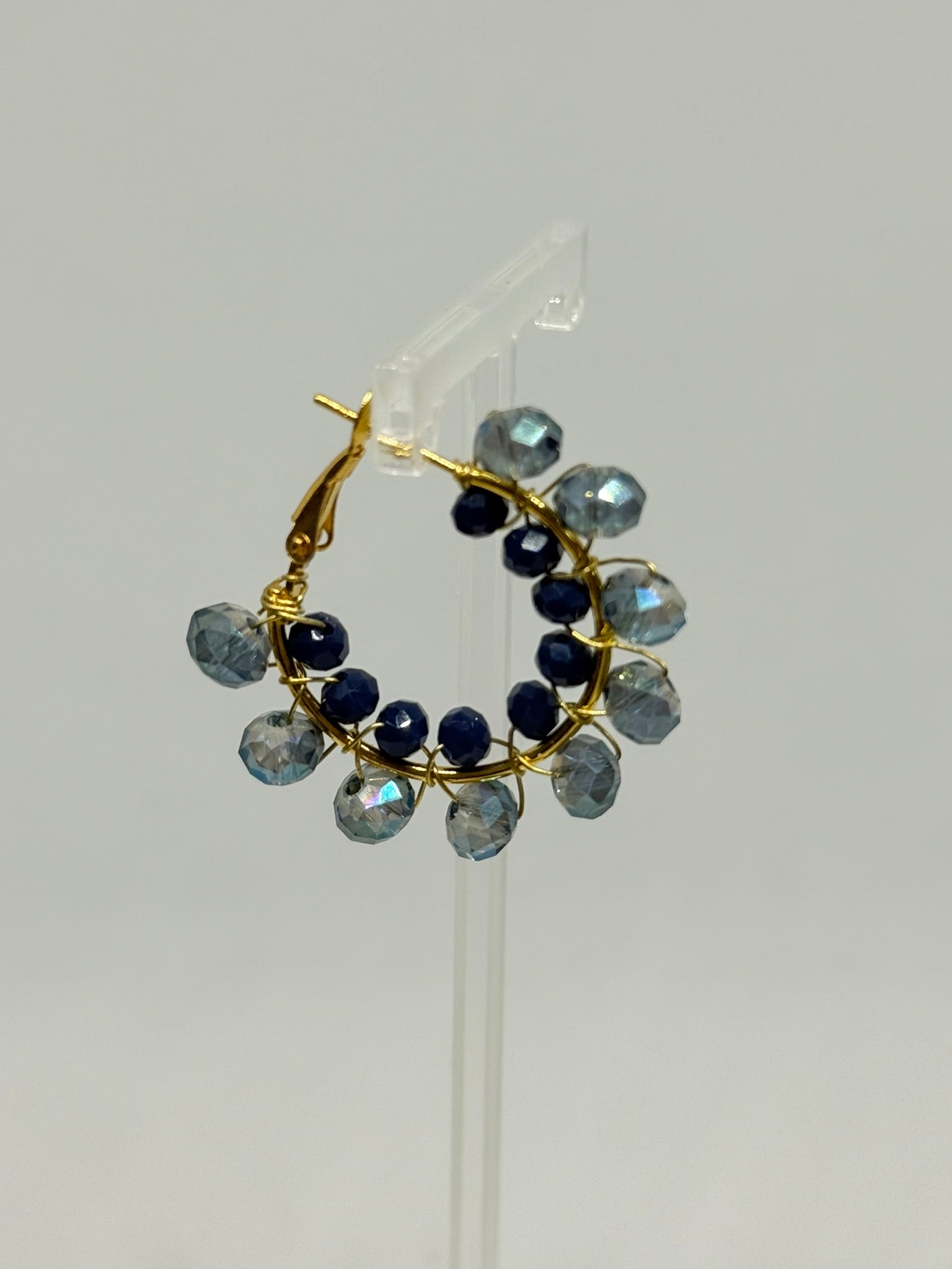 Baby Bomb Beaded Hoops (medium)