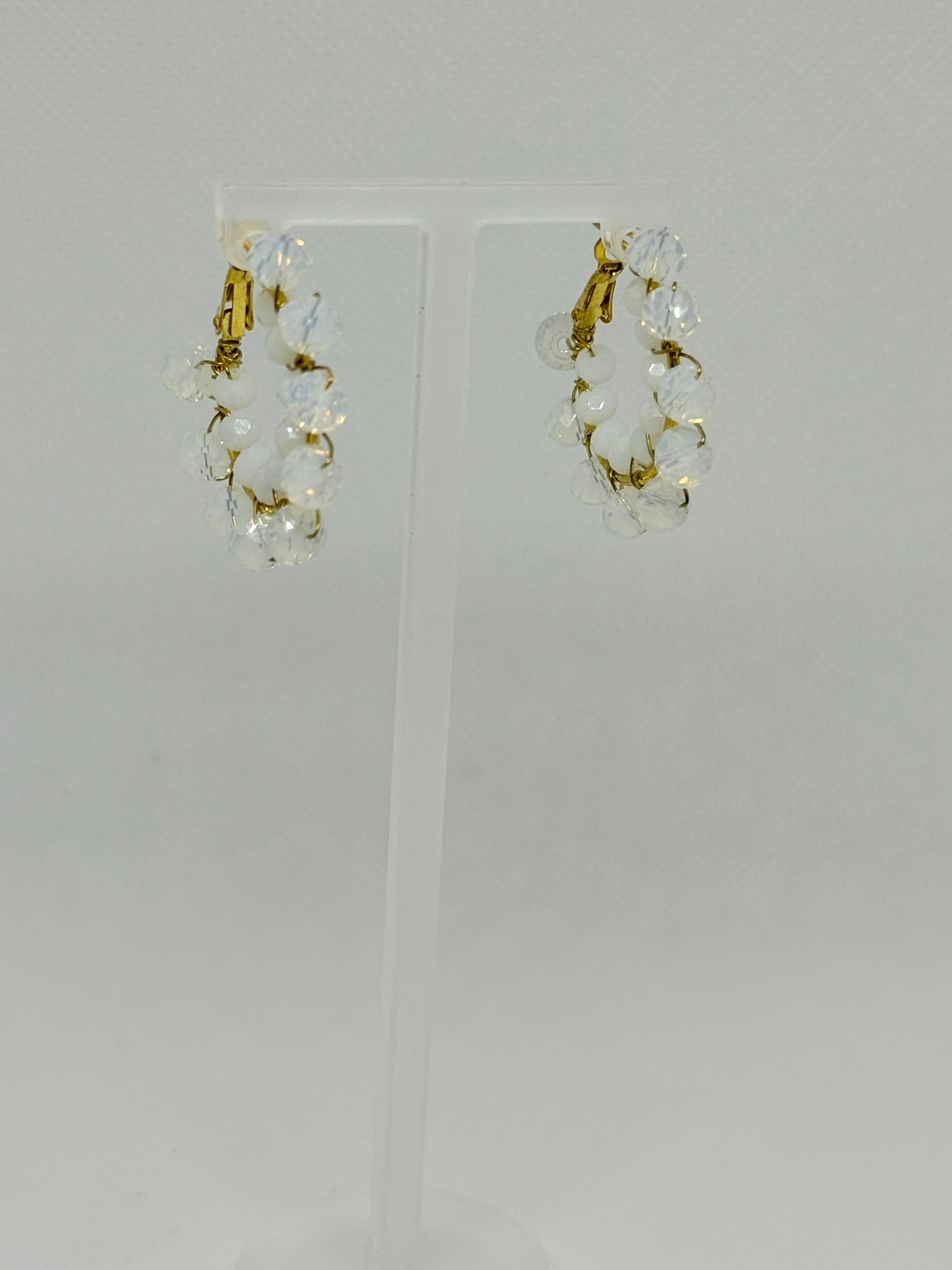 Baby Bomb Beaded Hoops (medium)