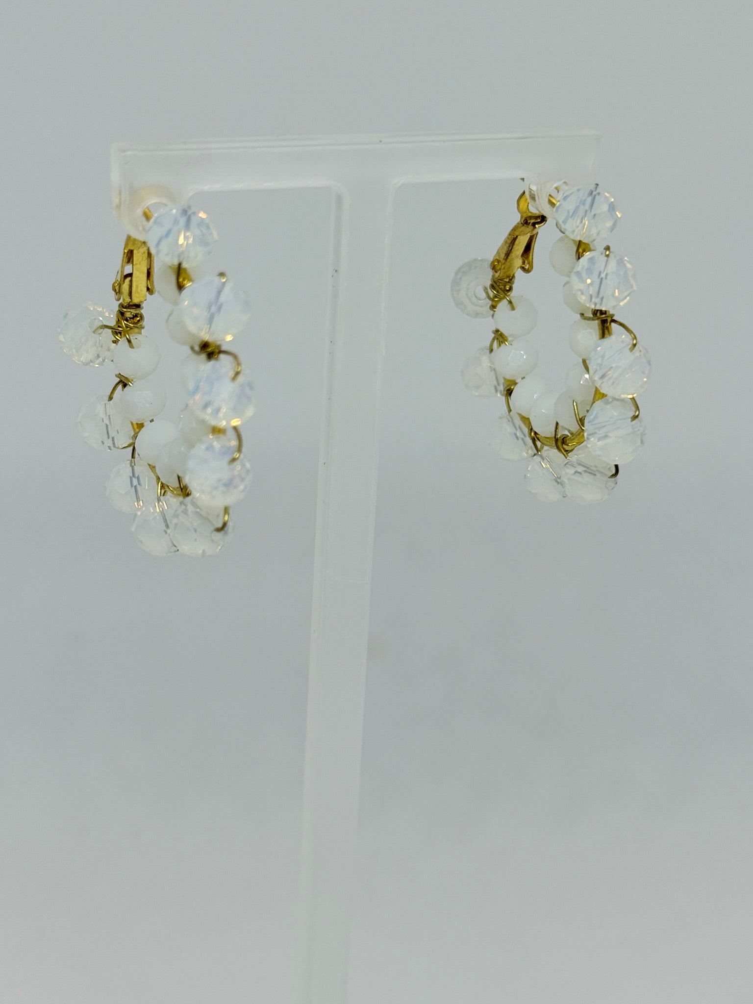 Baby Bomb Beaded Hoops (medium)