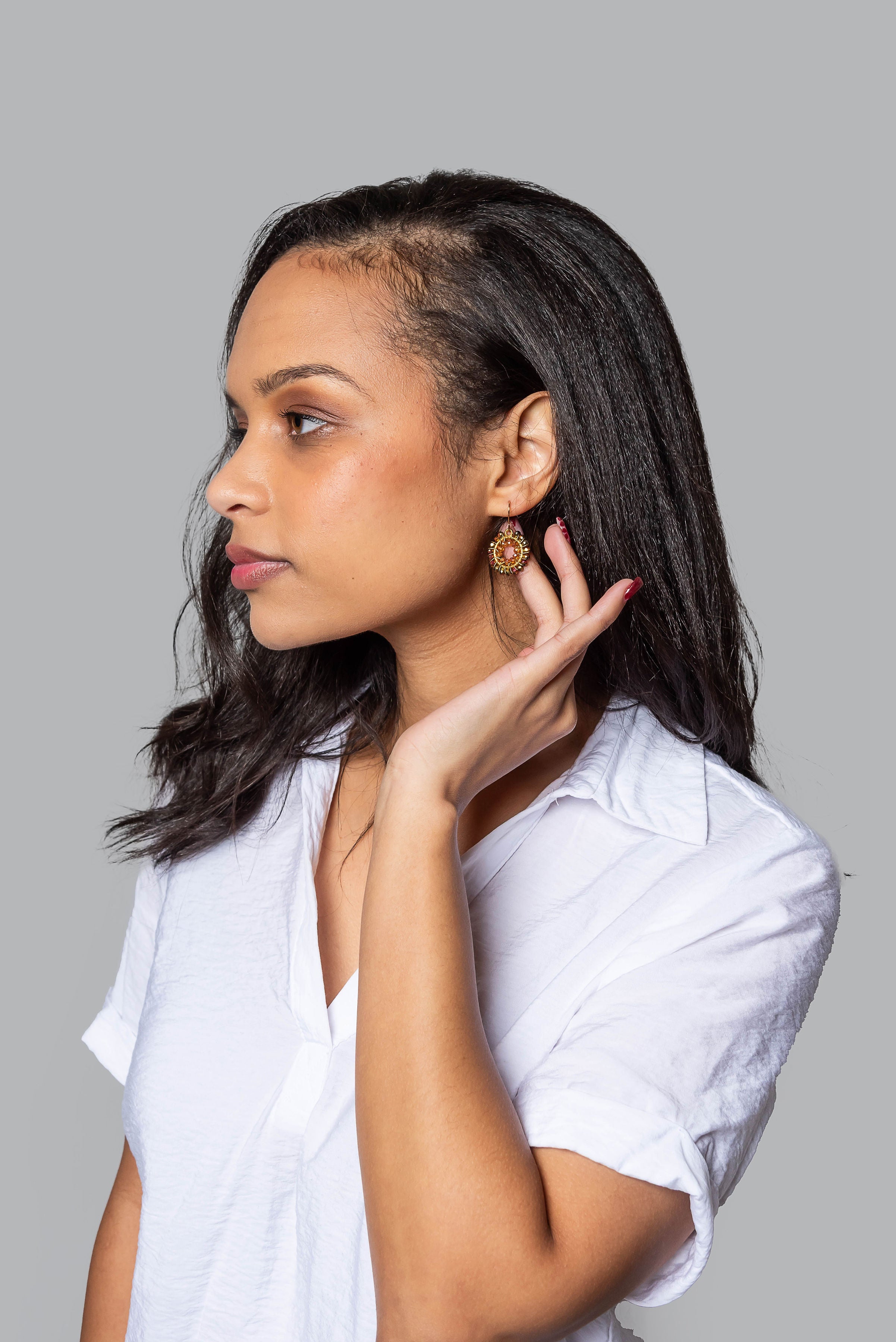 Baby Circle O Earrings