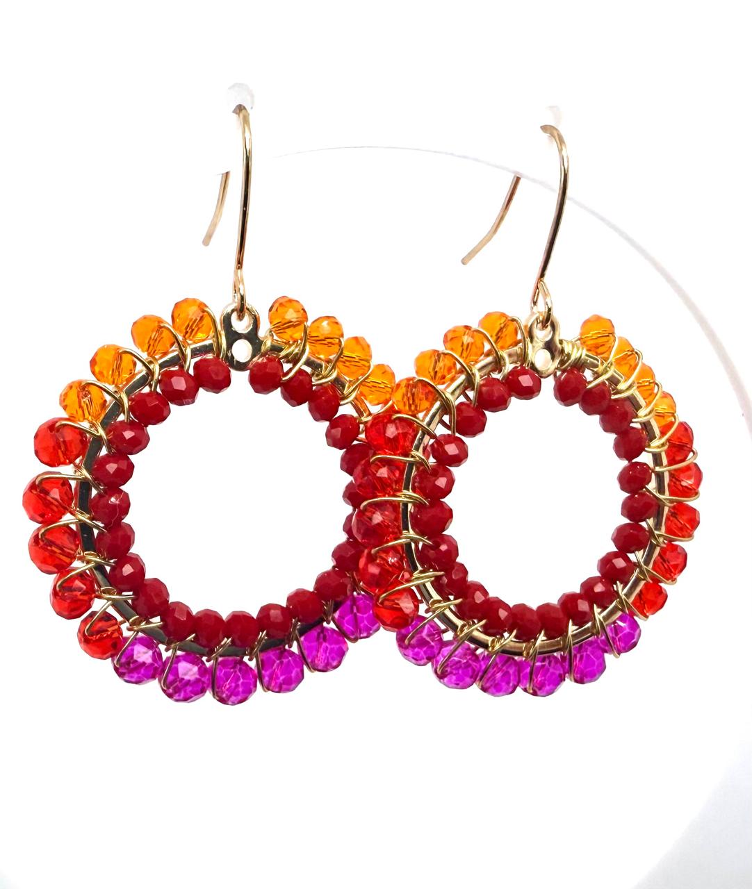 Crystal Multicoloured Earrings