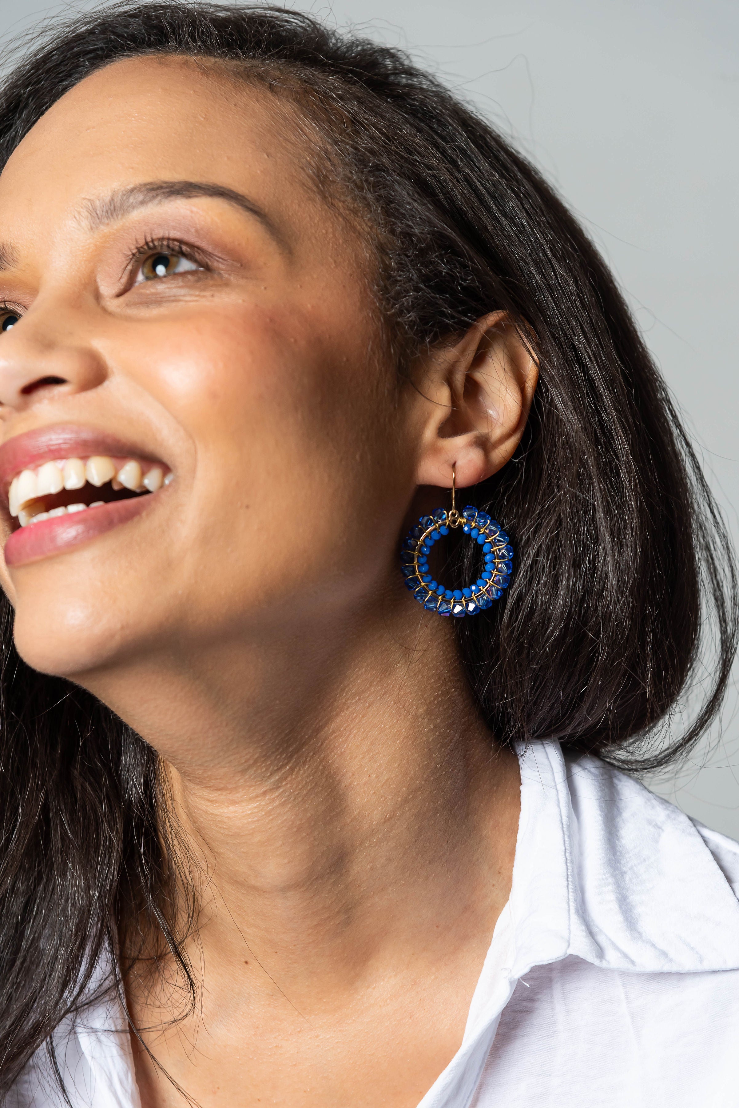 Crystal Circle Earrings