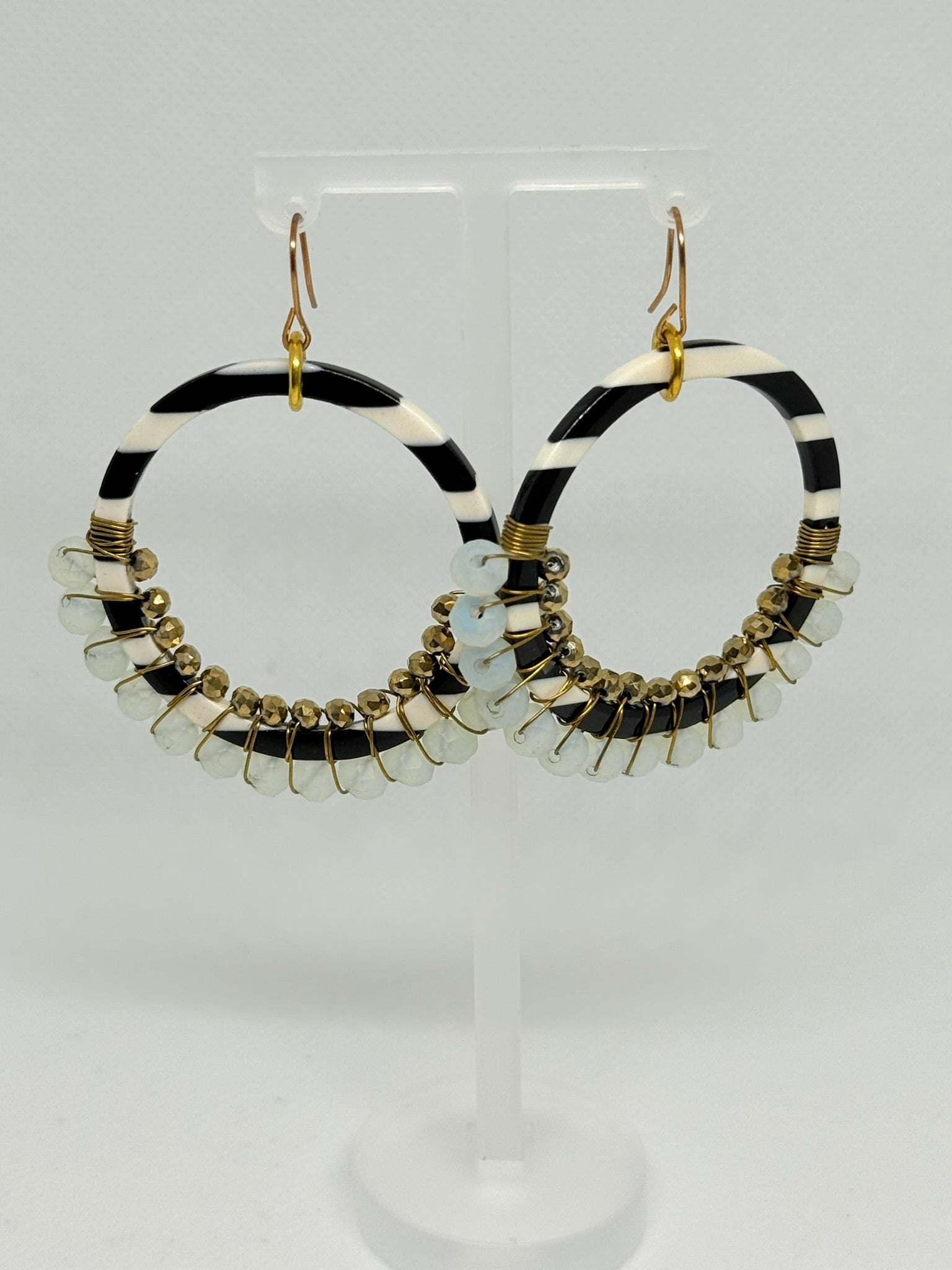 Acrylic Hoop Earrings (Large)