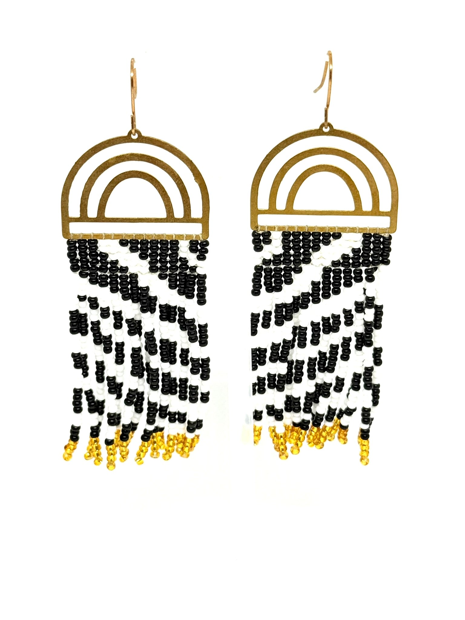 Safari Tassel Beaded Earrings