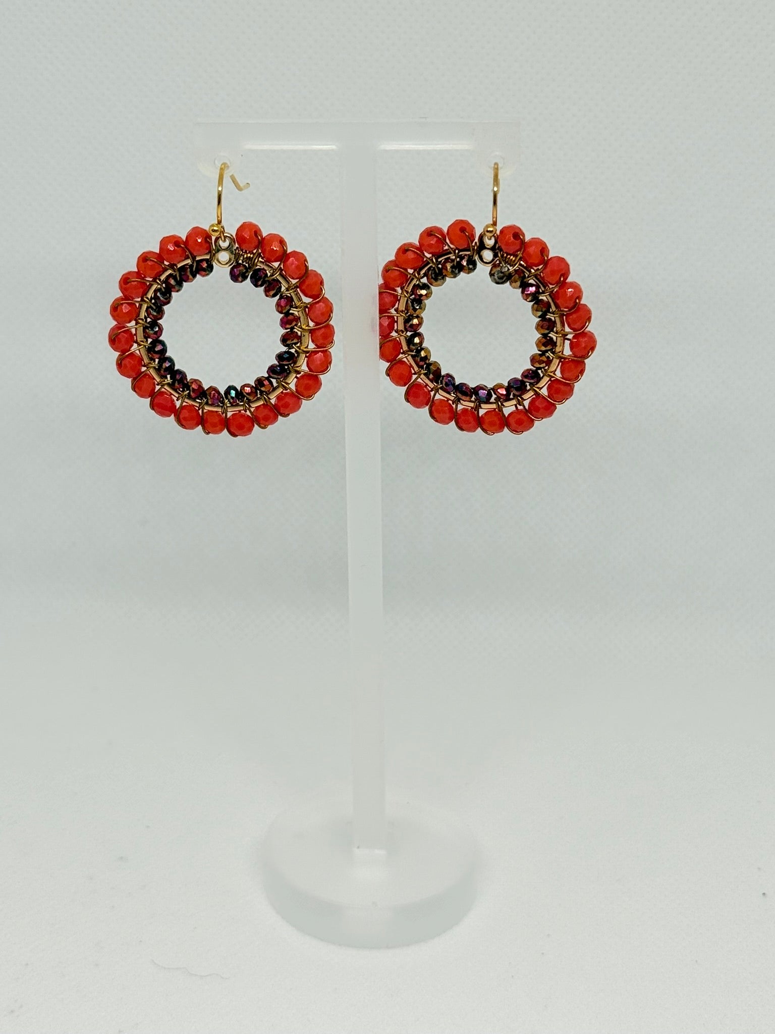 Crystal Circle Earrings