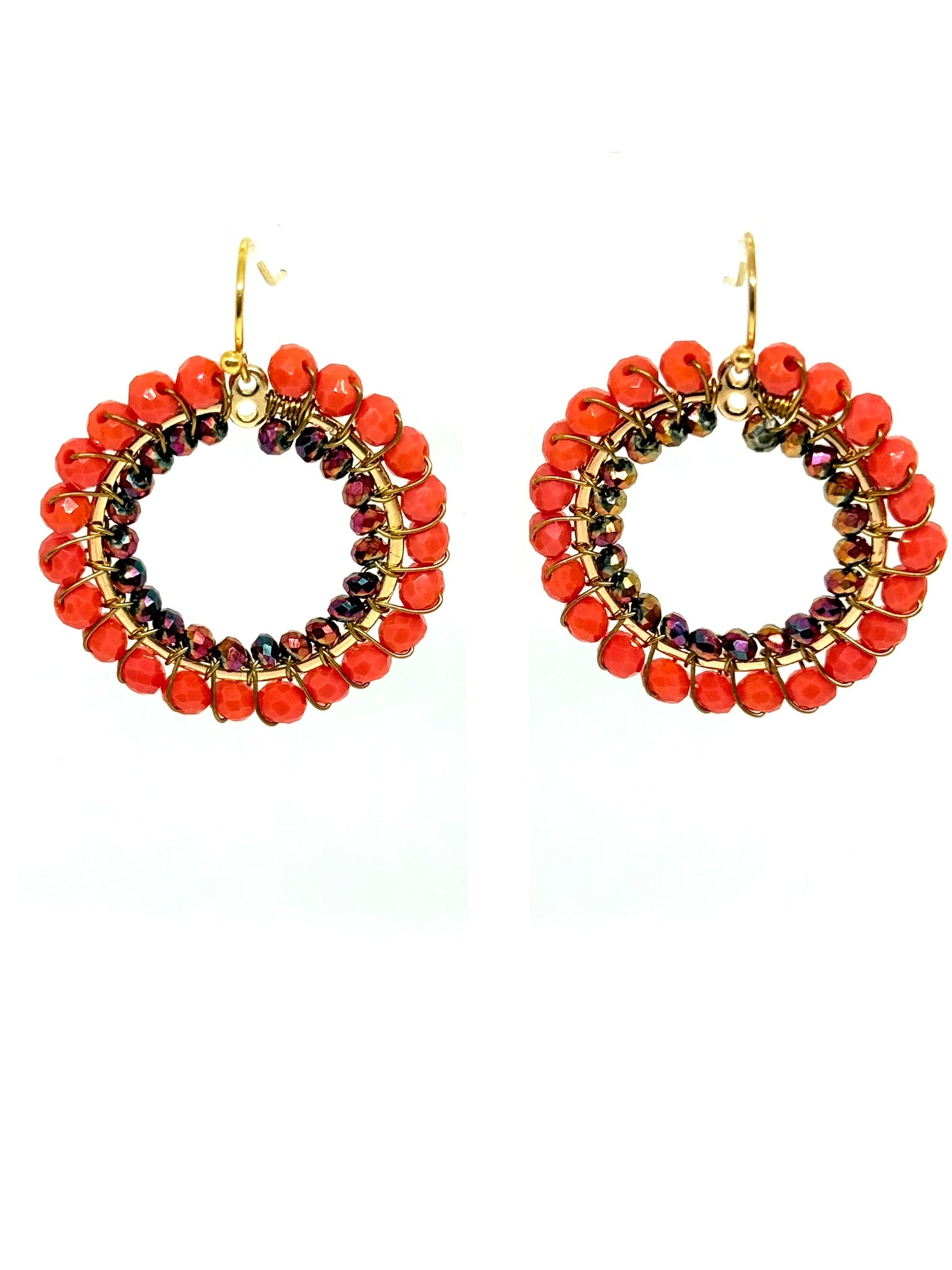 Crystal Circle Earrings
