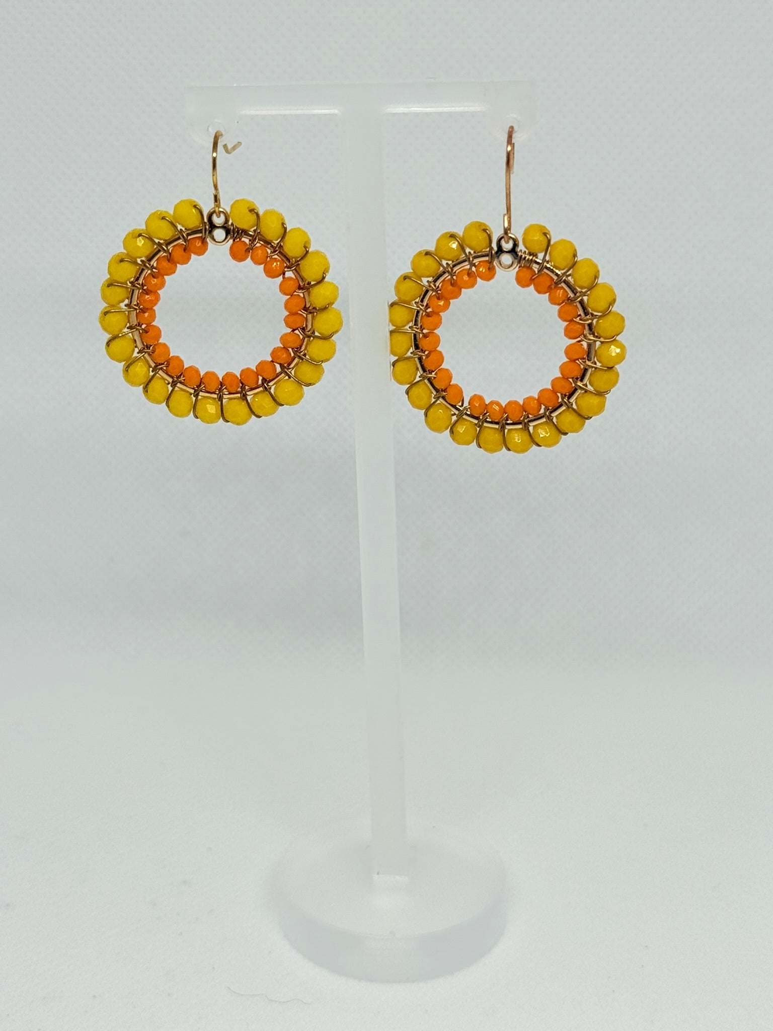 Crystal Circle Earrings