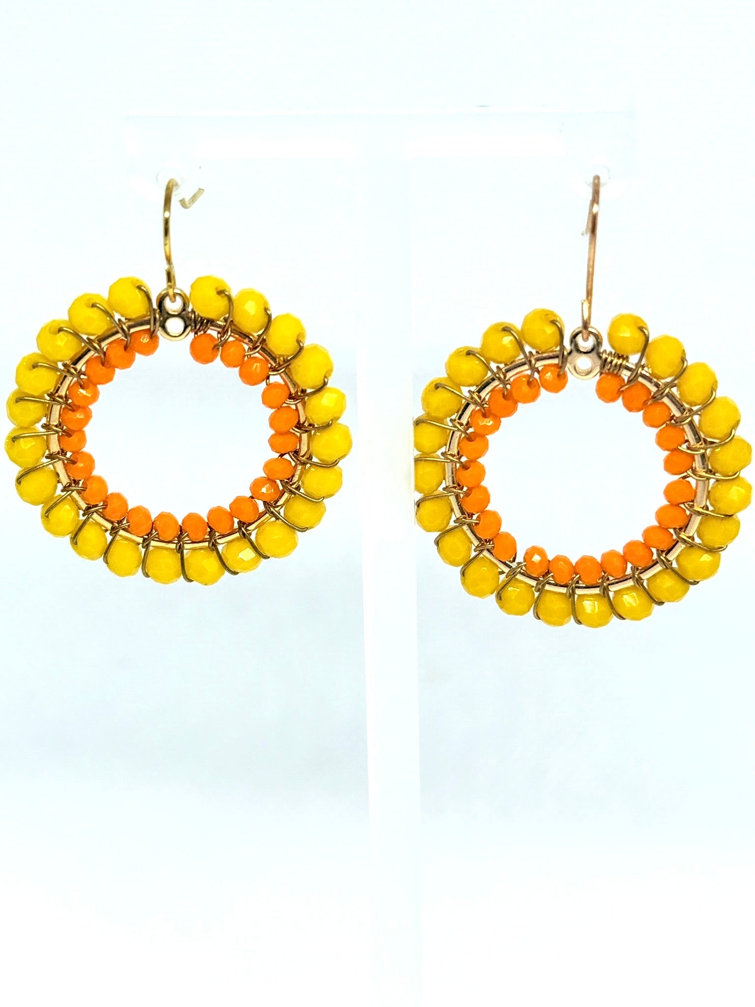Crystal Circle Earrings