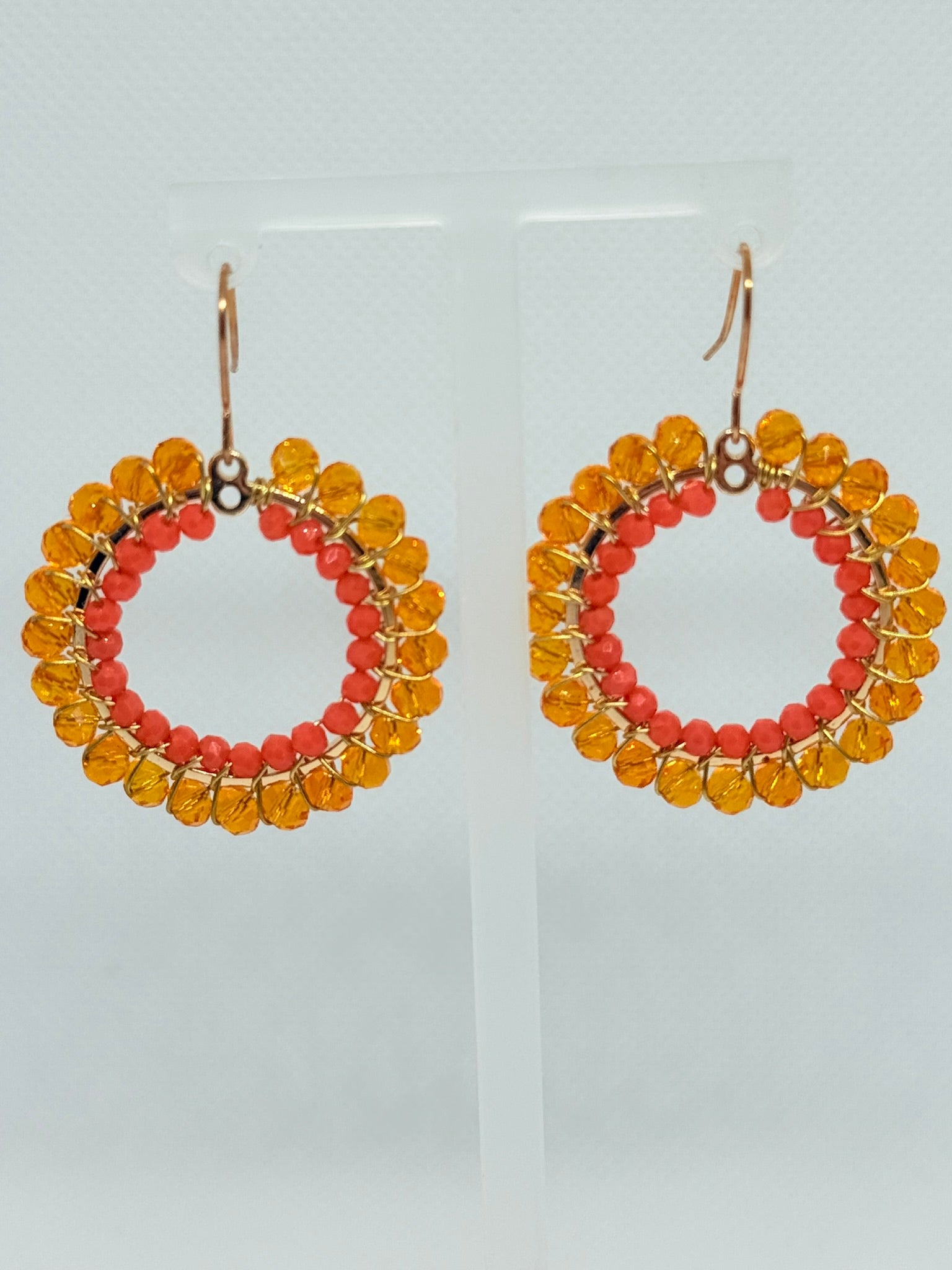Crystal Circle Earrings