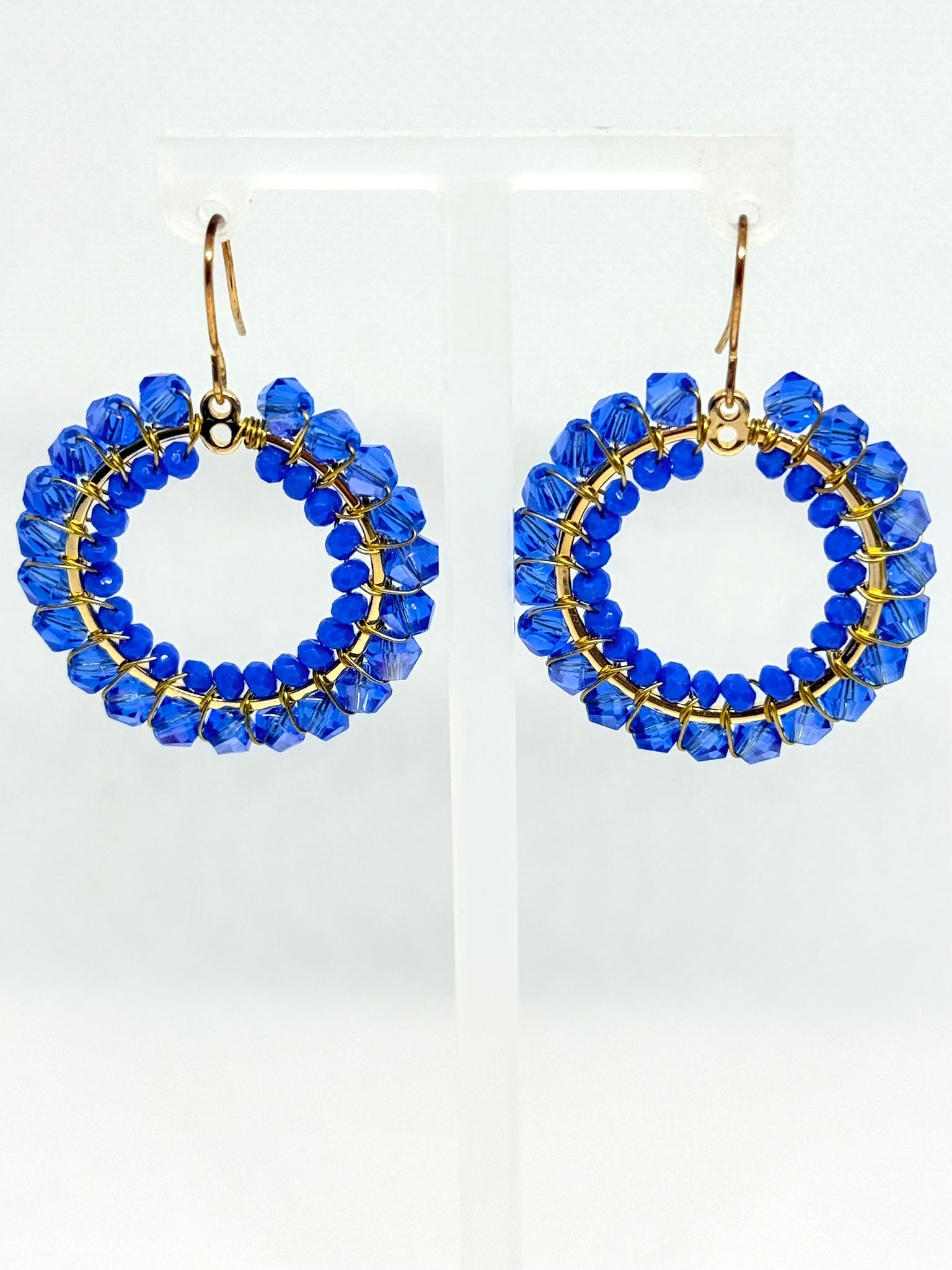 Crystal Circle Earrings