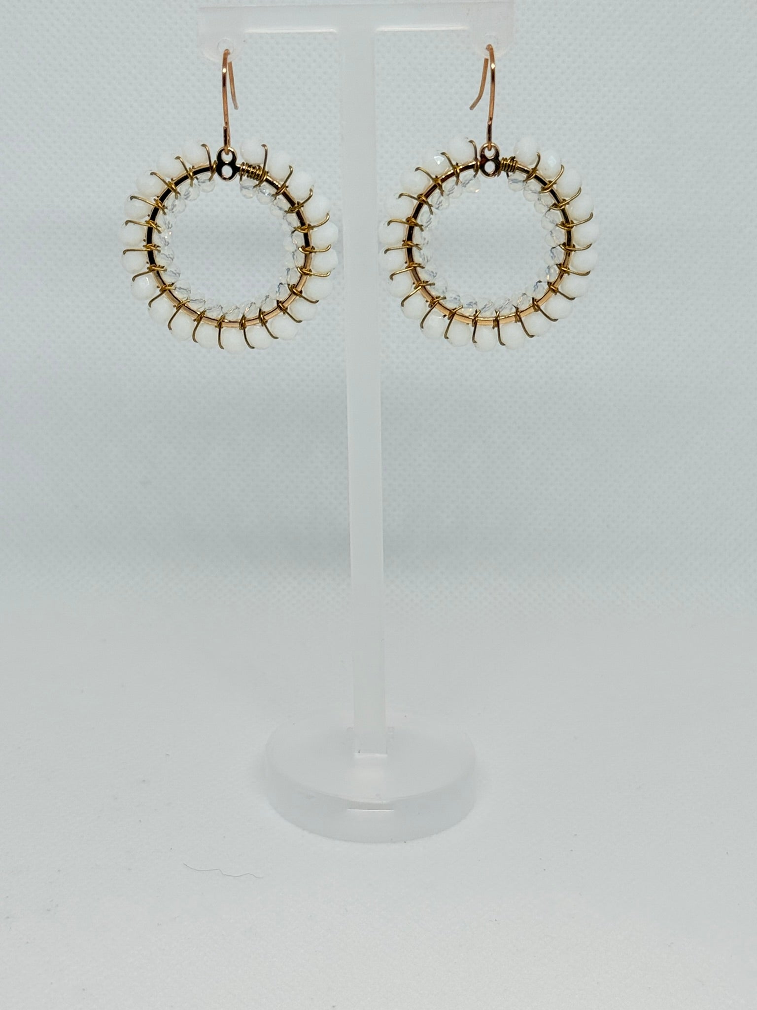 Crystal Circle Earrings
