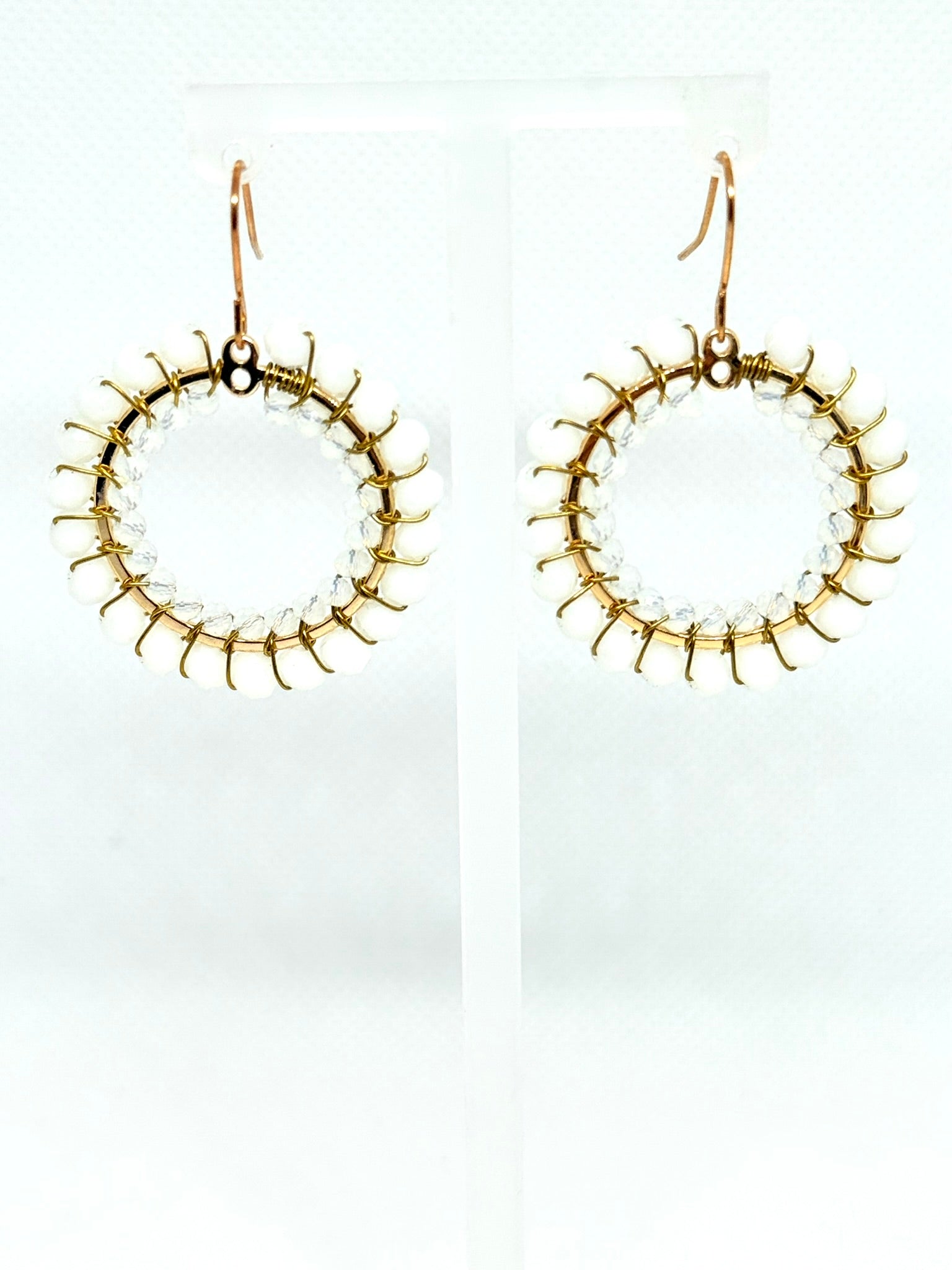 Crystal Circle Earrings