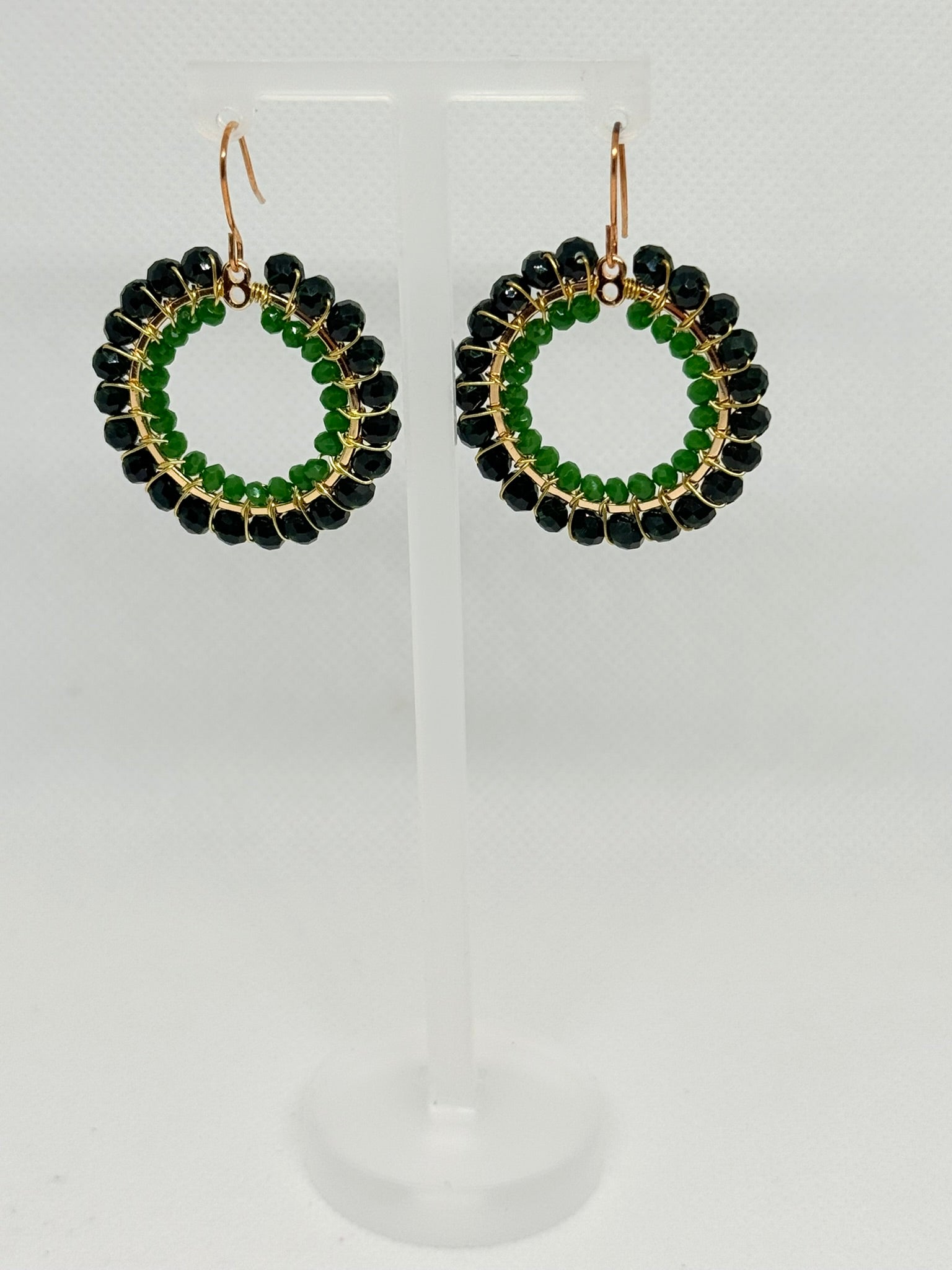 Crystal Circle Earrings