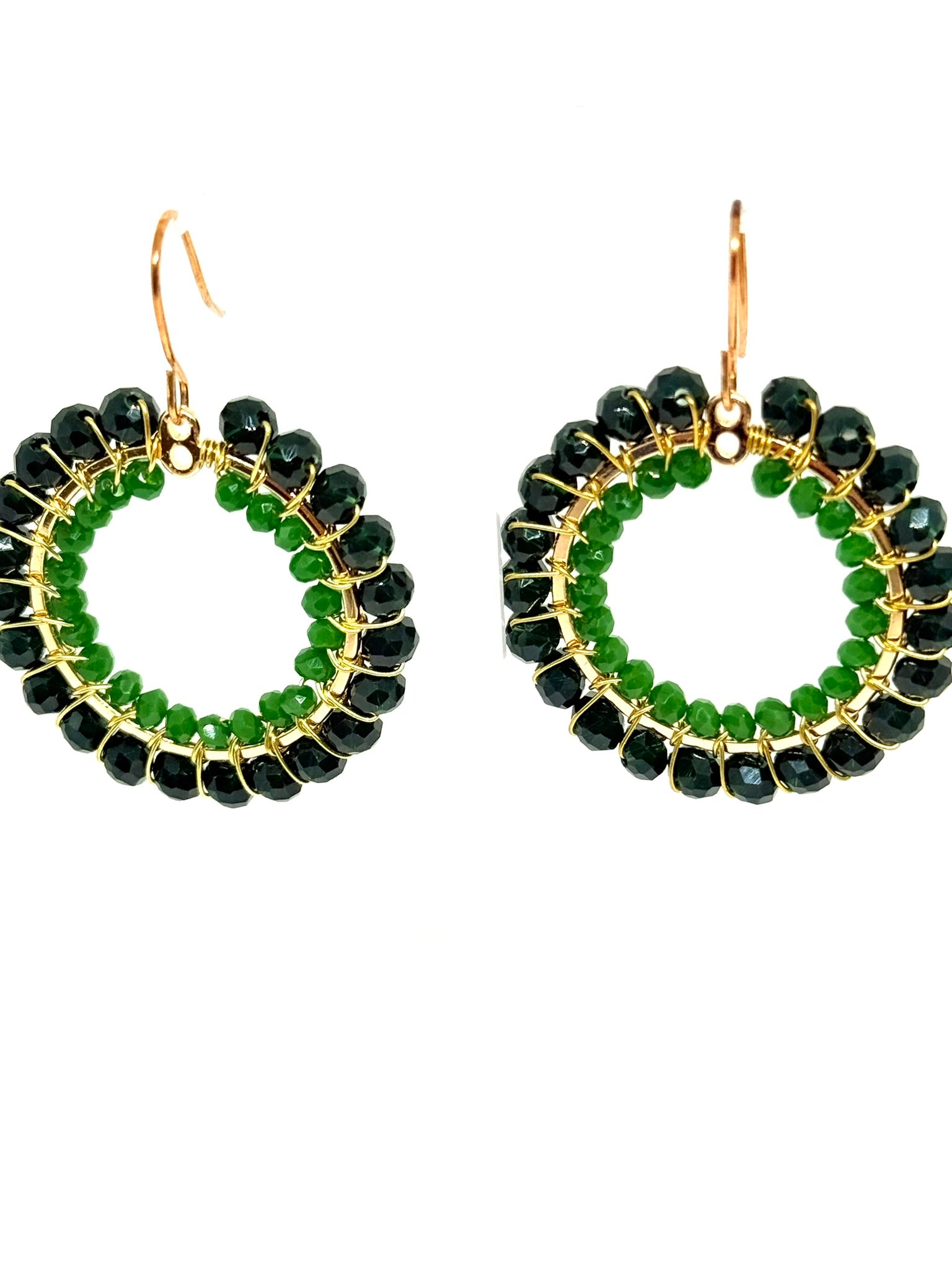 Crystal Circle Earrings