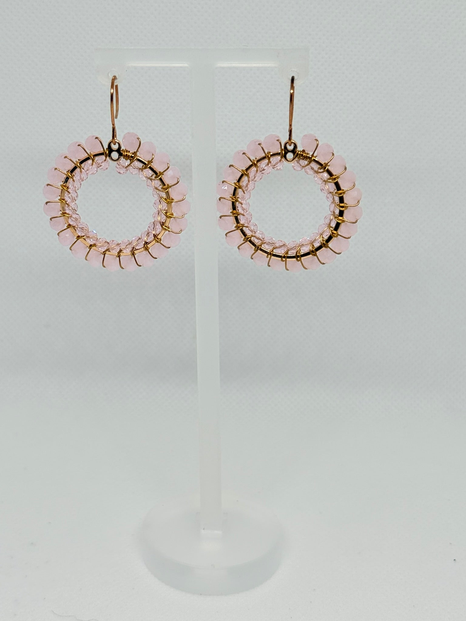 Crystal Circle Earrings