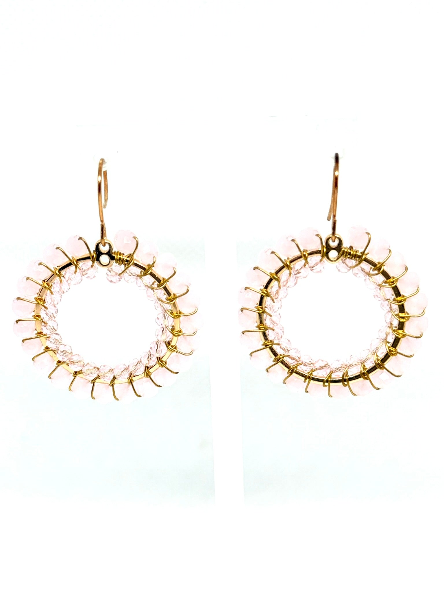 Crystal Circle Earrings