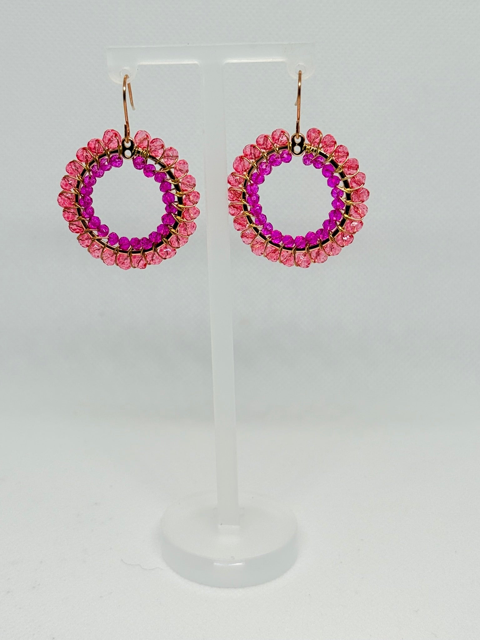 Crystal Circle Earrings