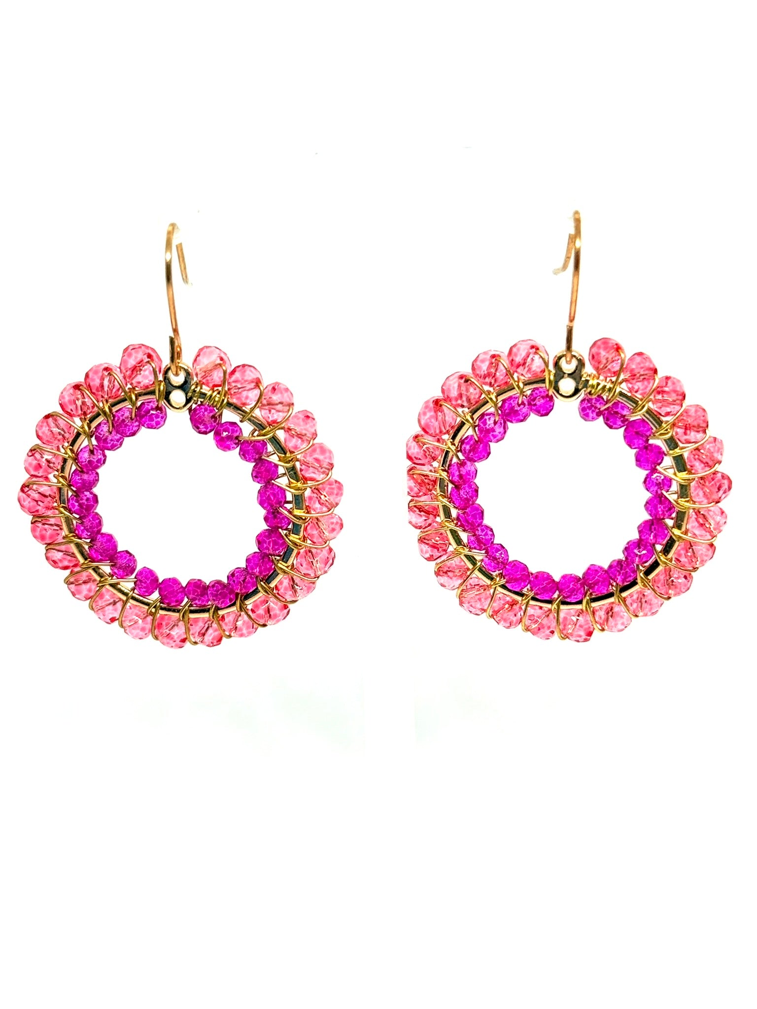 Crystal Circle Earrings