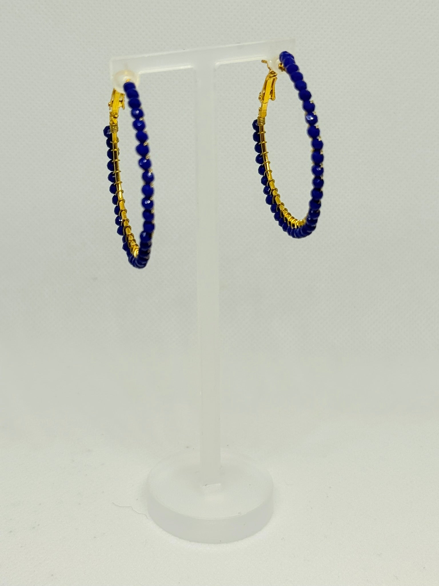 Eco Hoop Beaded Earrings