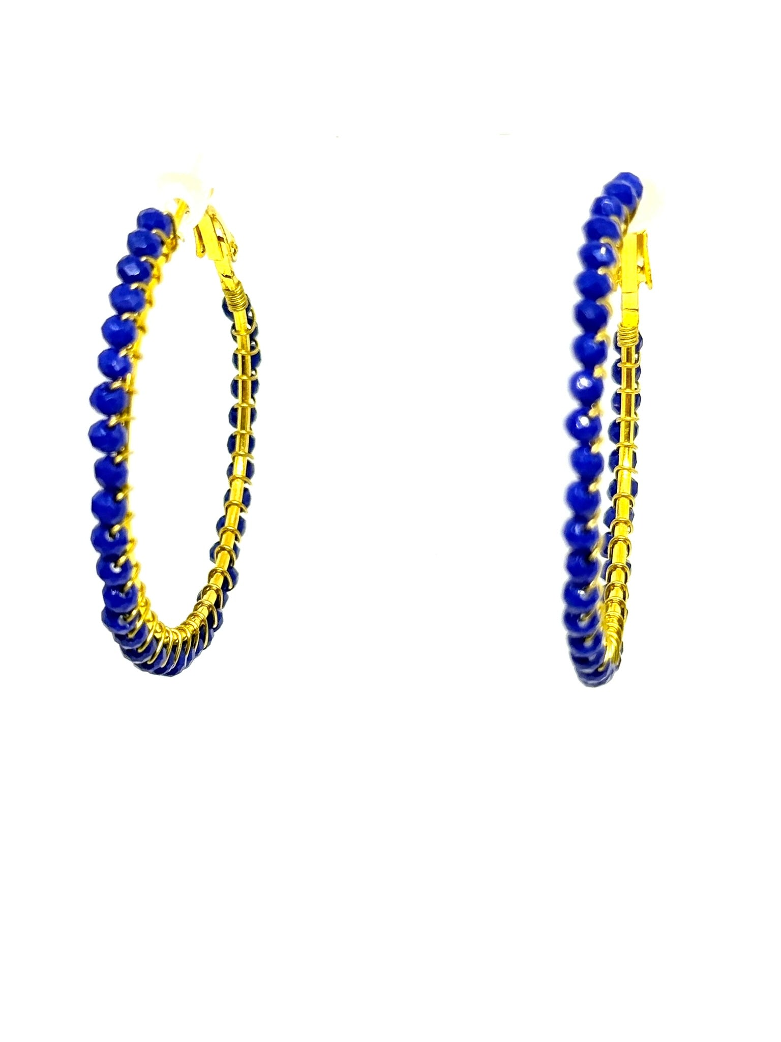 Eco Hoop Beaded Earrings