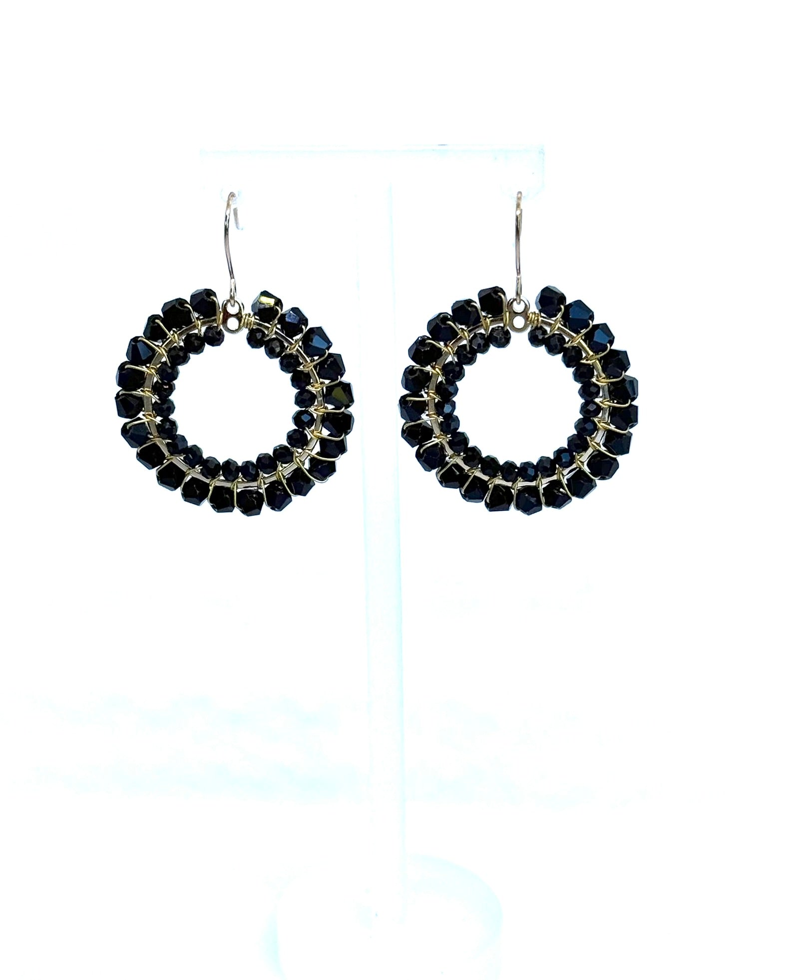 Crystal Circle Earrings