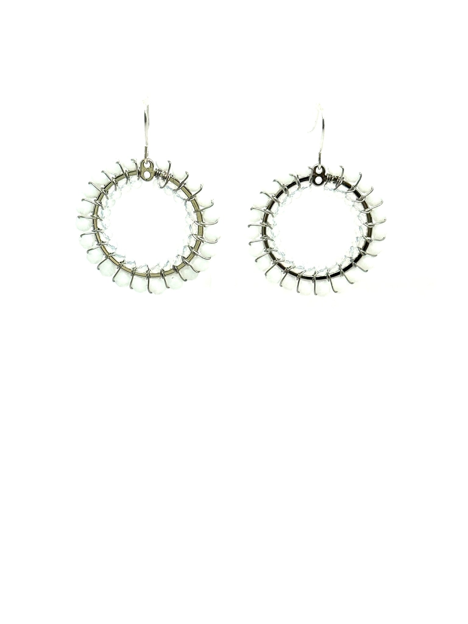Crystal Circle Earrings