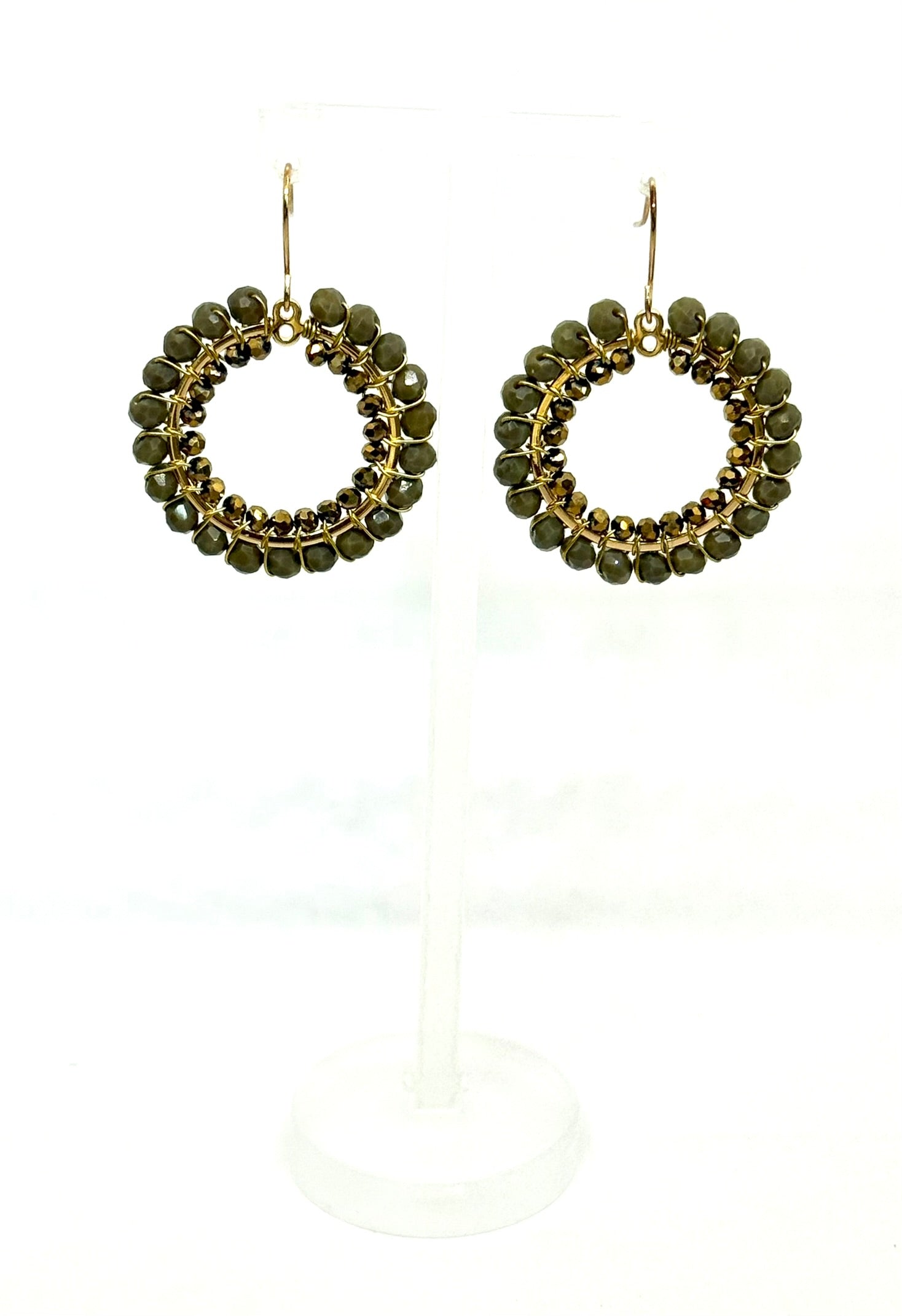 Crystal Circle Earrings