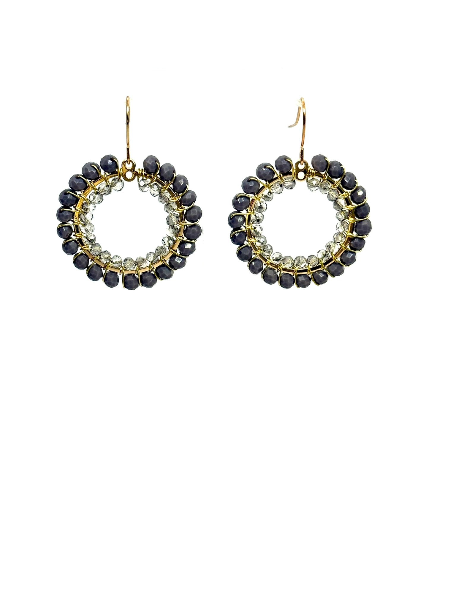 Crystal Circle Earrings
