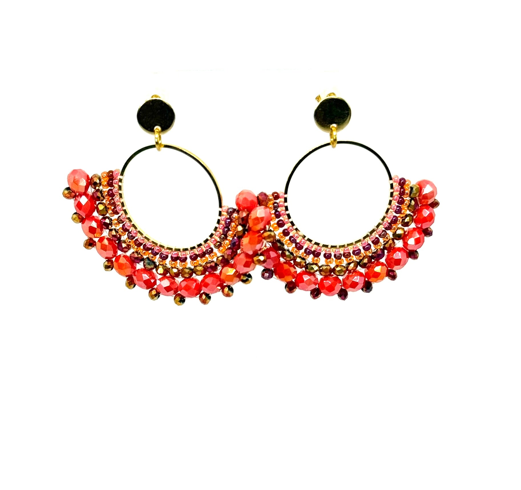 Tombi Medium Beaded Earrings