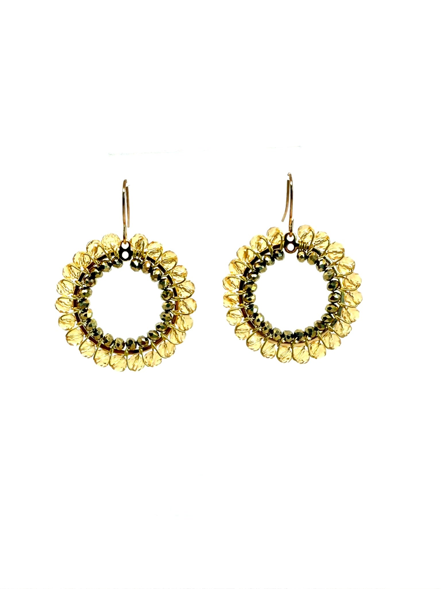 Crystal Circle Earrings