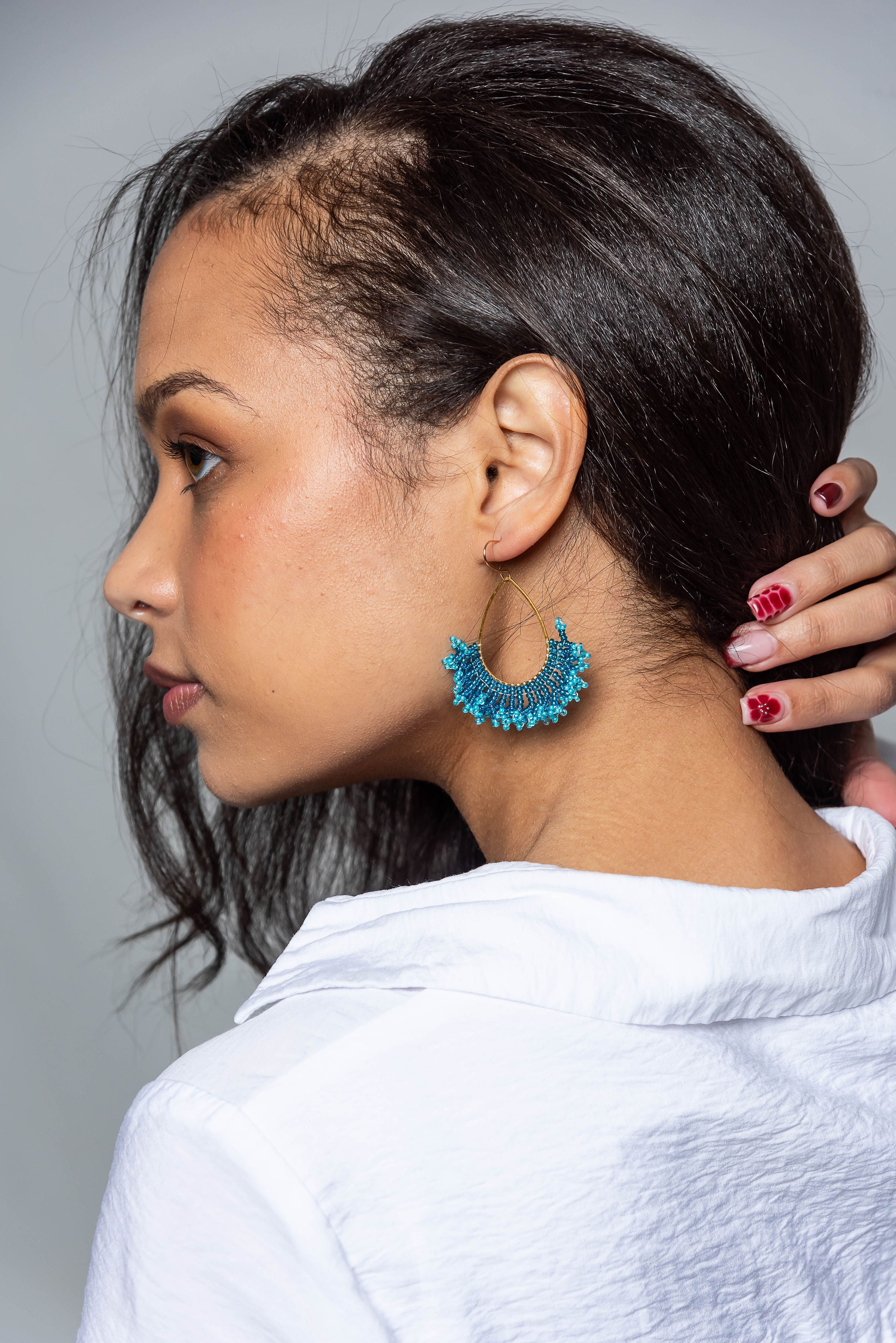 Jabulani Drop Beaded Earrings