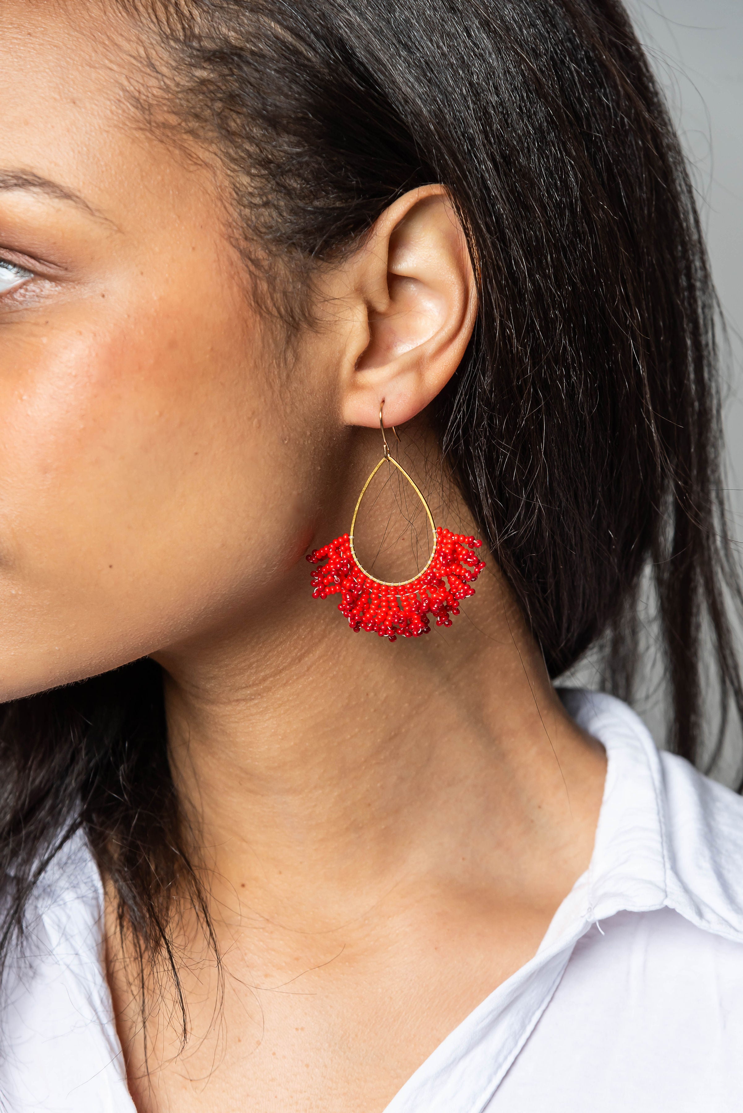 Jabulani Drop Beaded Earrings