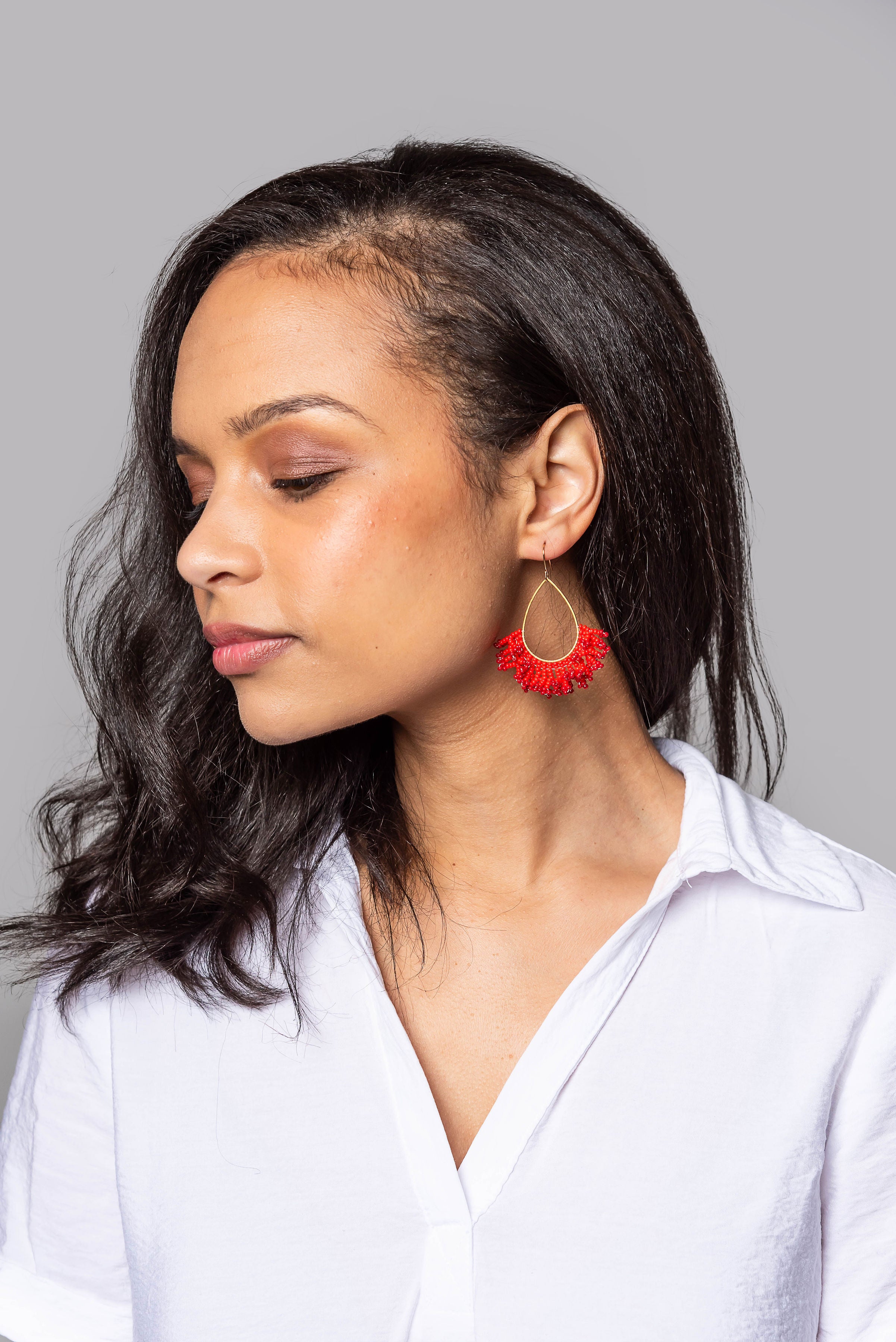Jabulani Drop Beaded Earrings