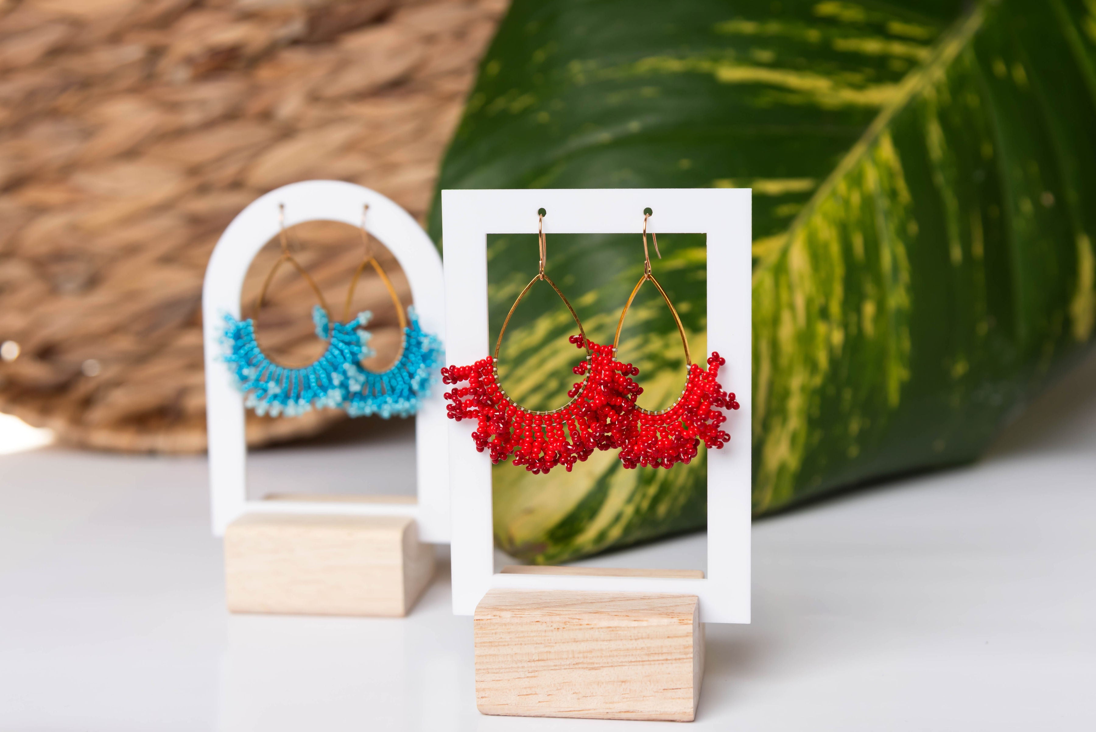 Jabulani Drop Beaded Earrings