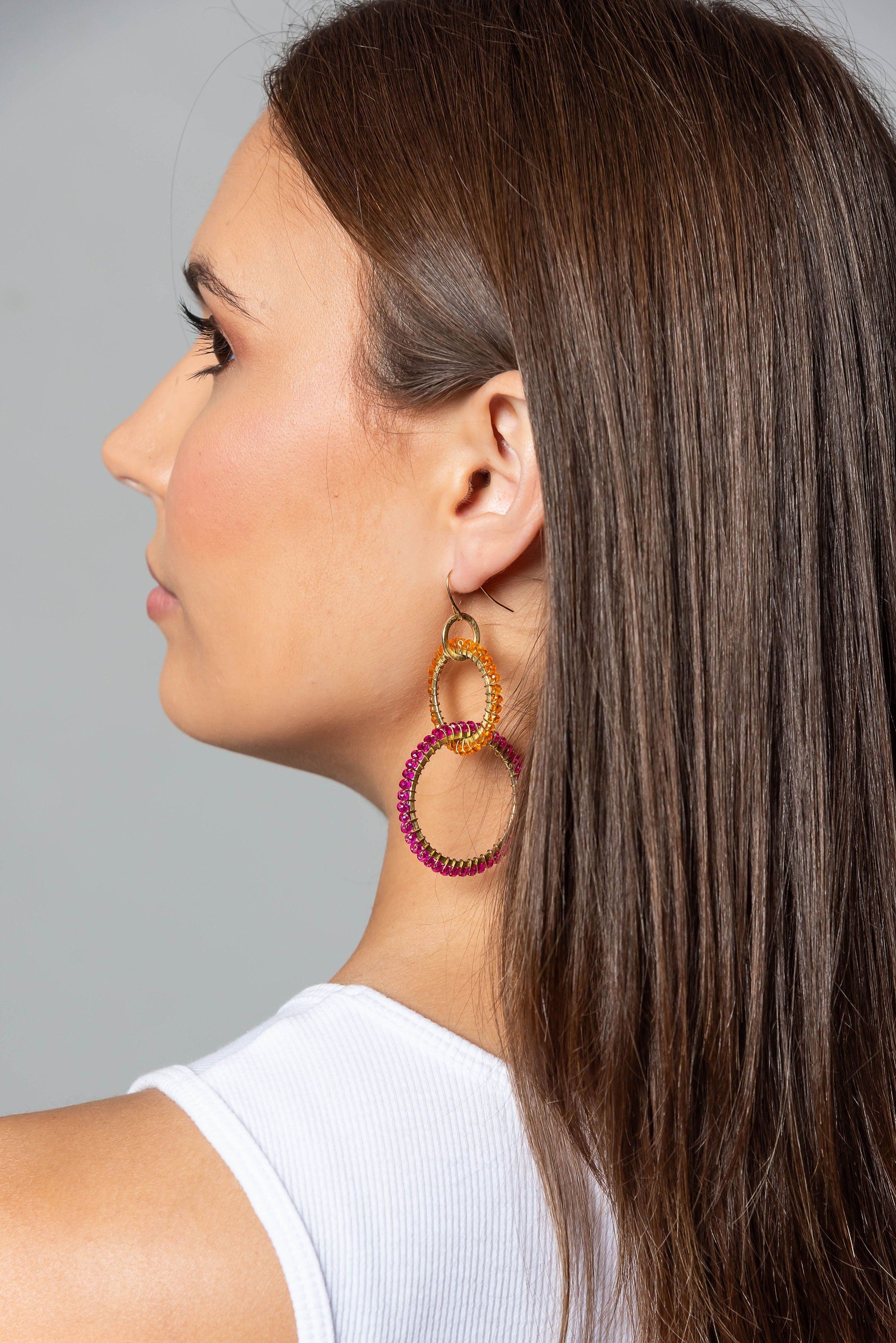 Lite Links Beaded Earrings