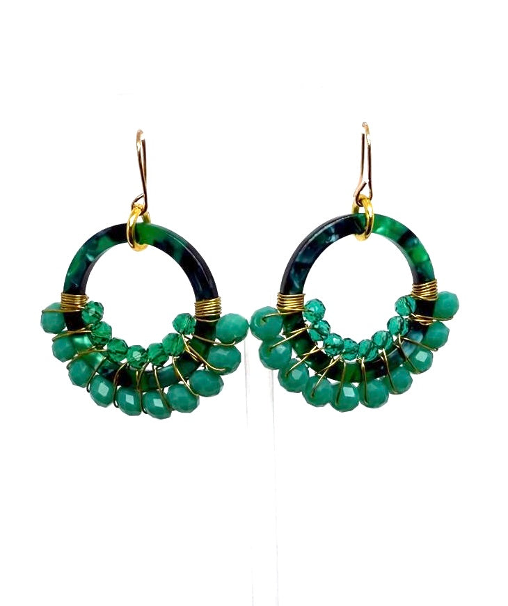 Acrylic Hoop Earrings (Small)