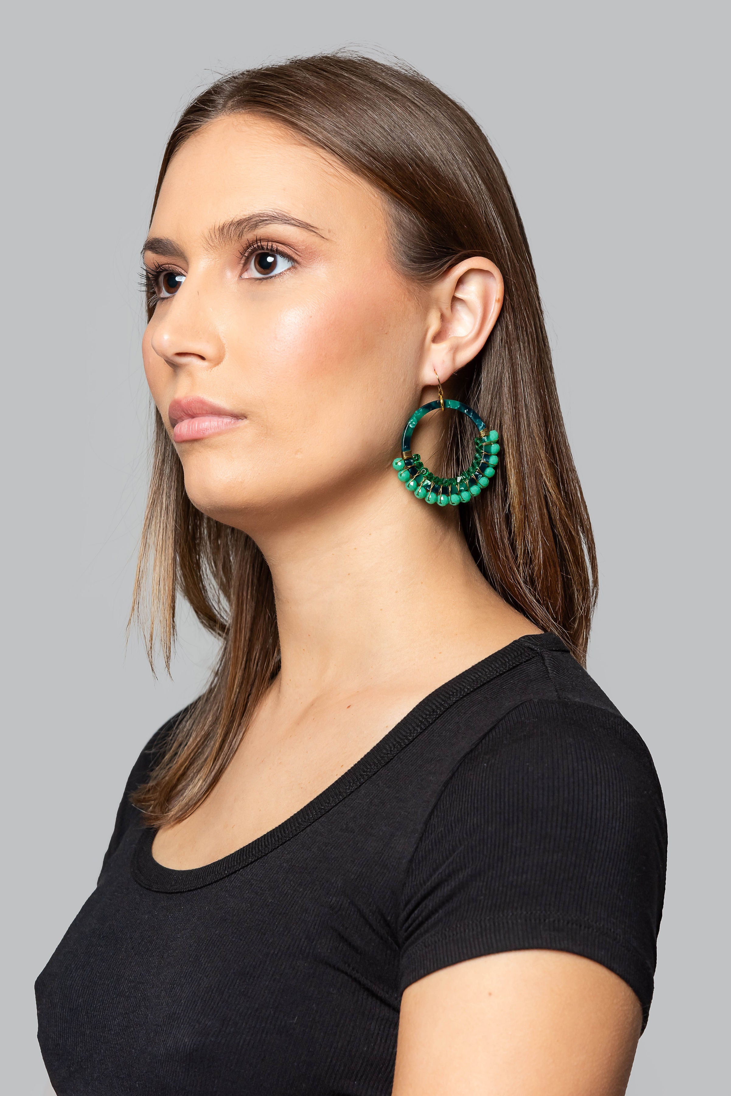Acrylic Hoop Earrings (Small)
