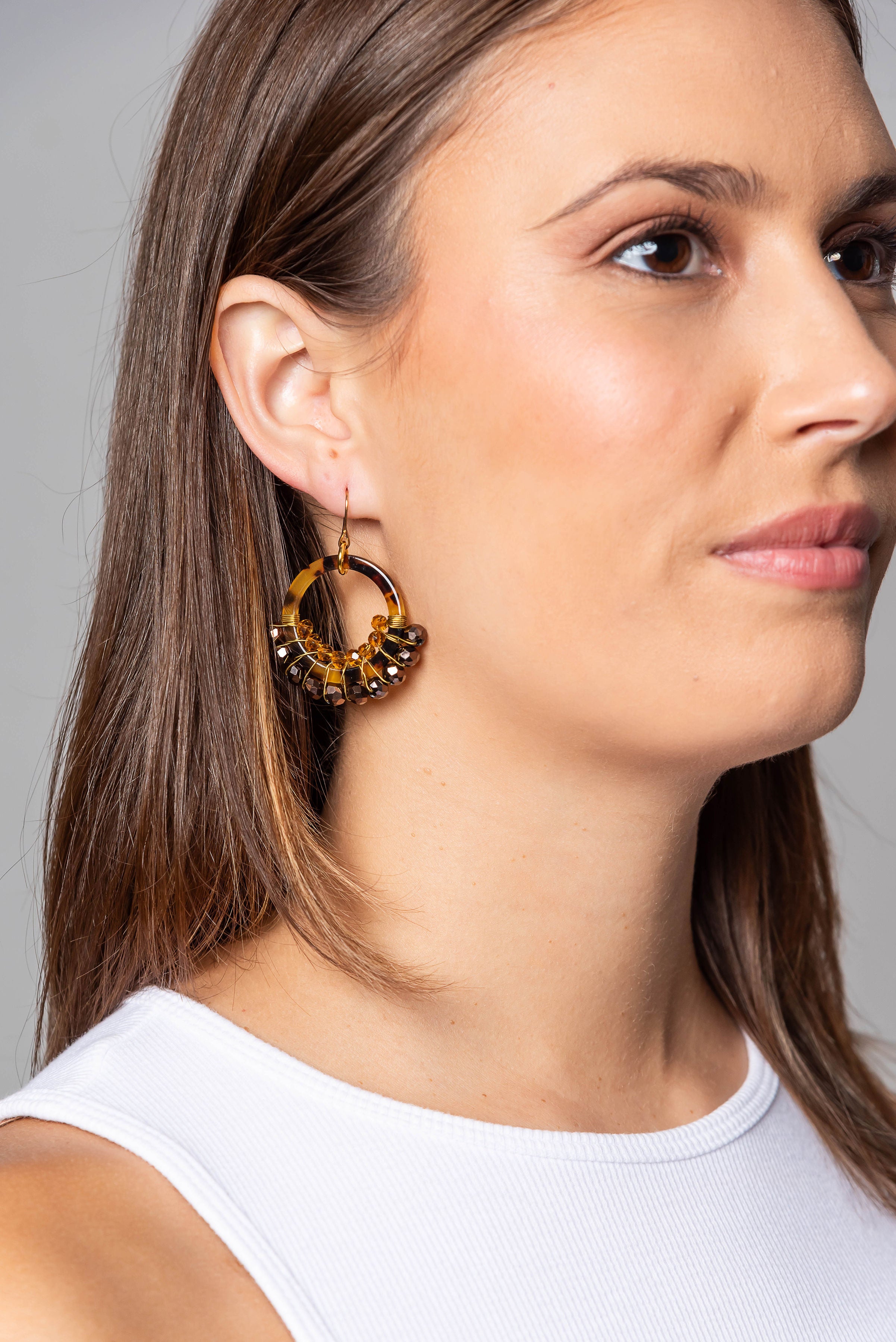 Acrylic Hoop Earrings (Small)