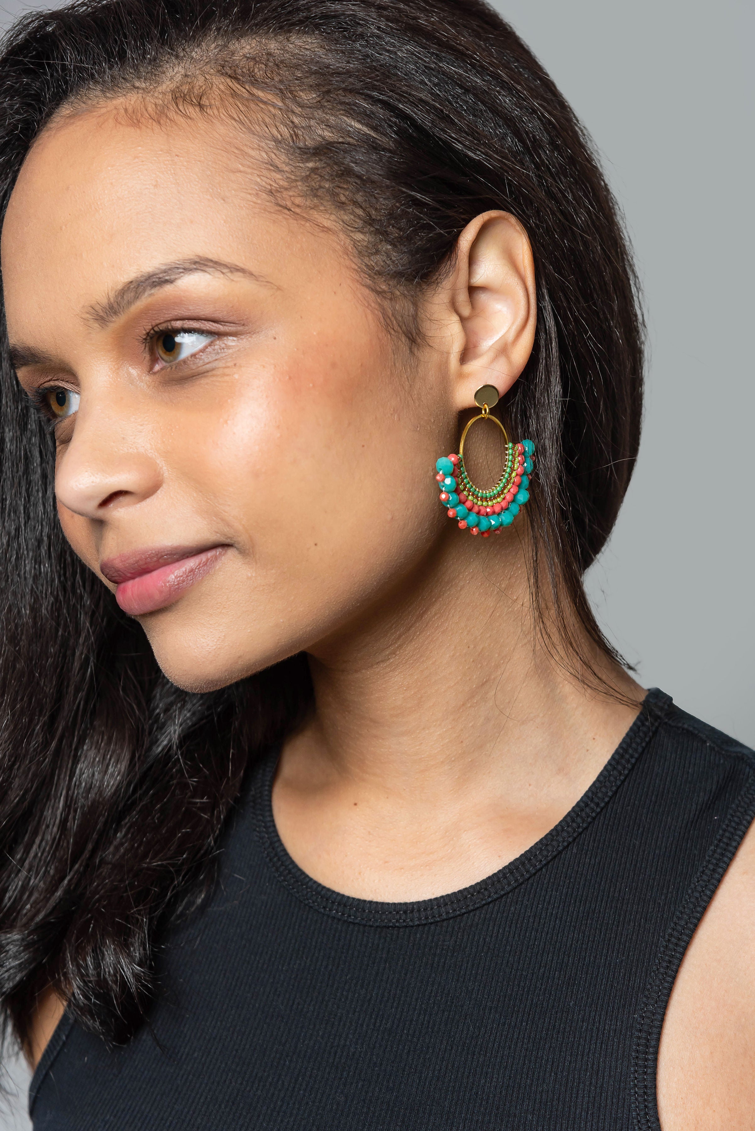 Tombi Medium Beaded Earrings